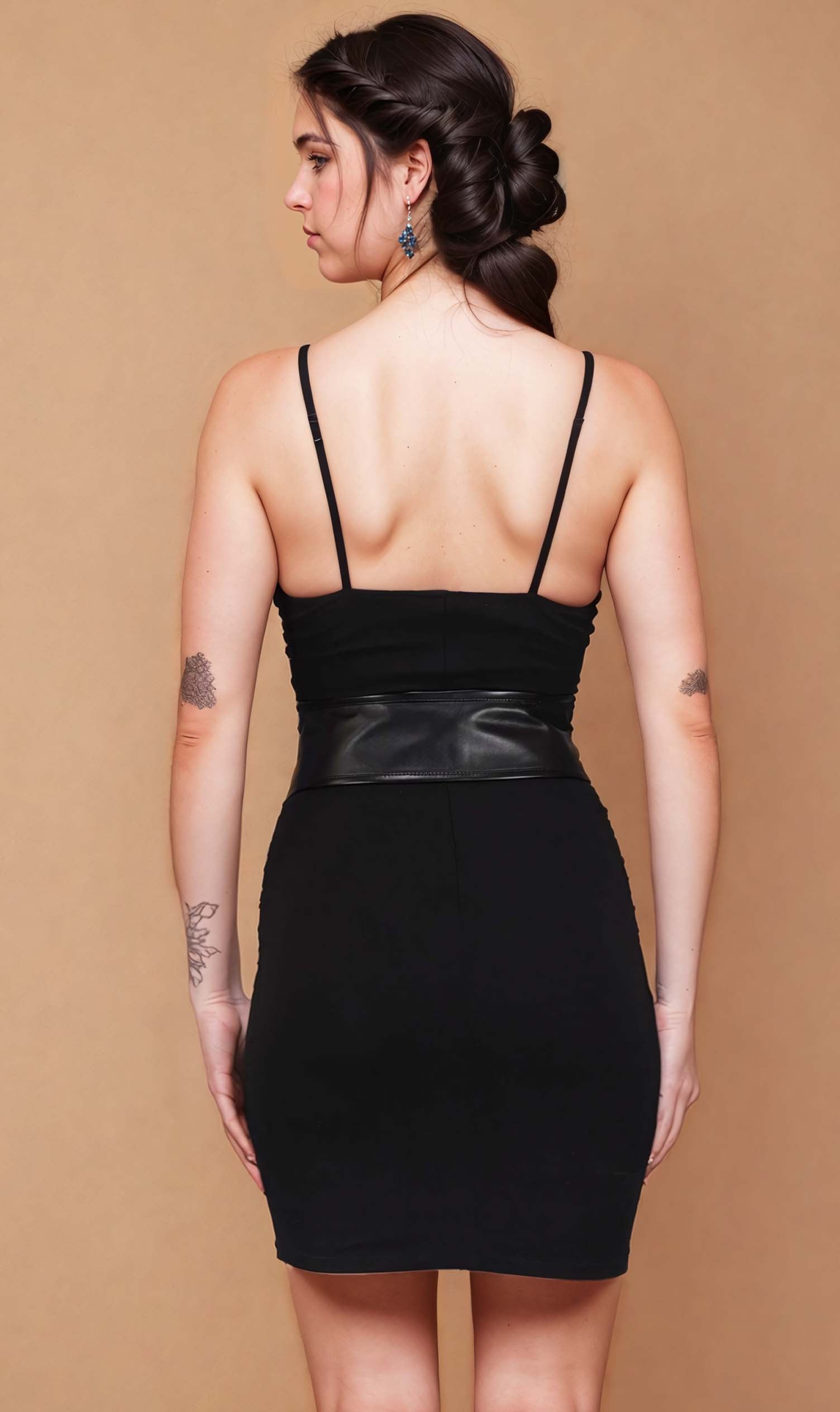 Tevin Black Corset Belt