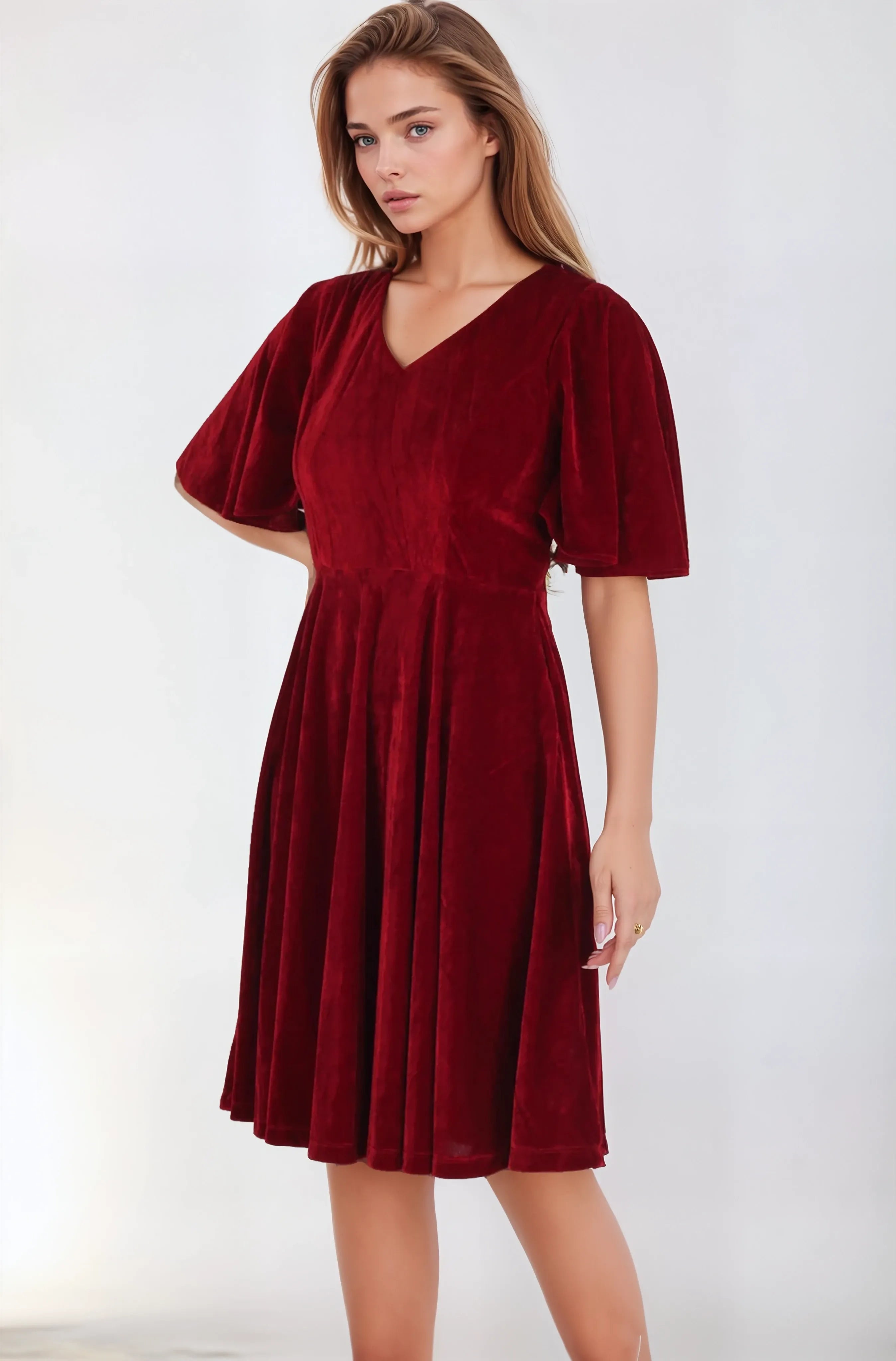 Peearl Fit and Flare Midi Dress