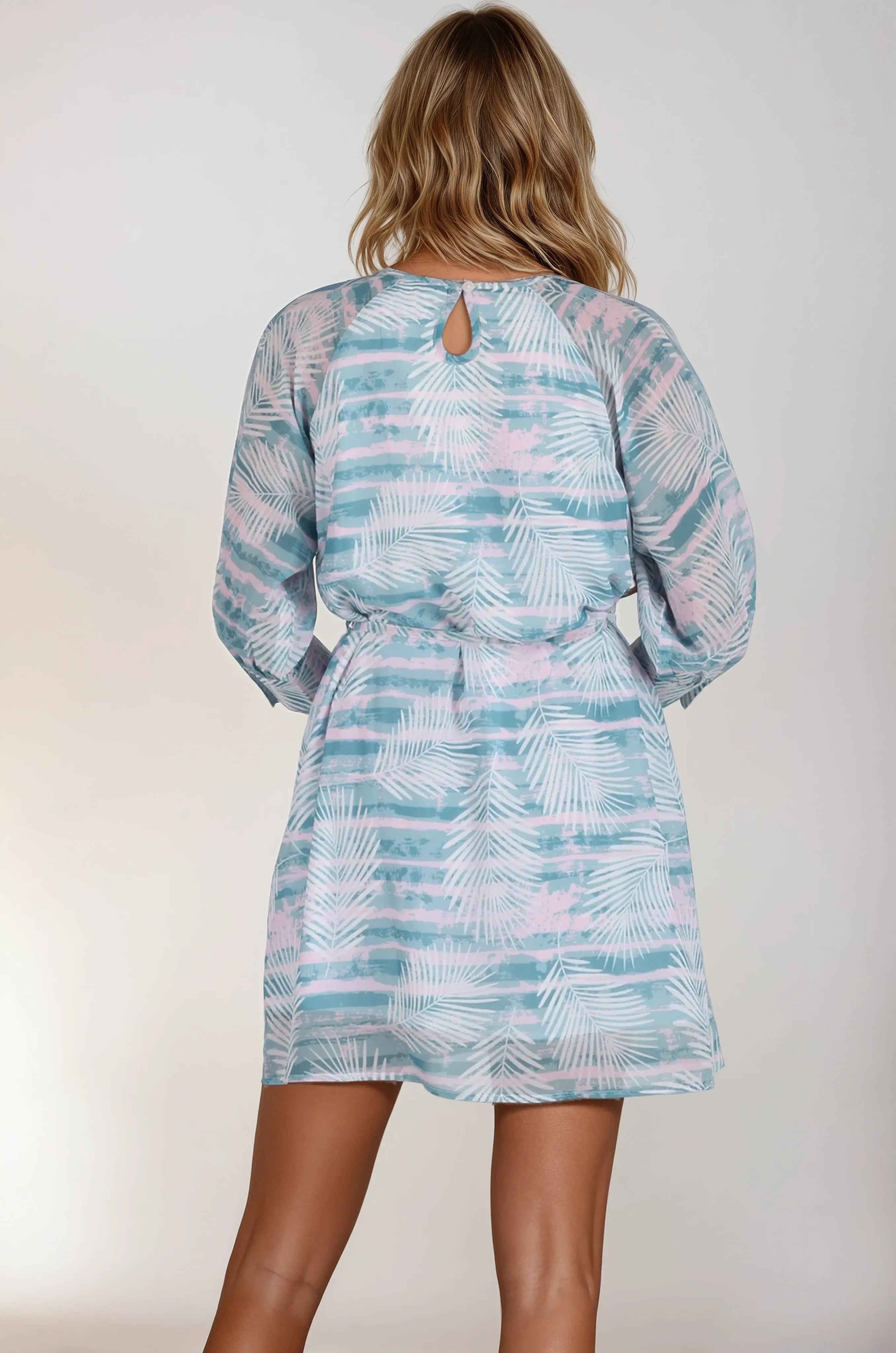 Skyla Print Round Neck Dress
