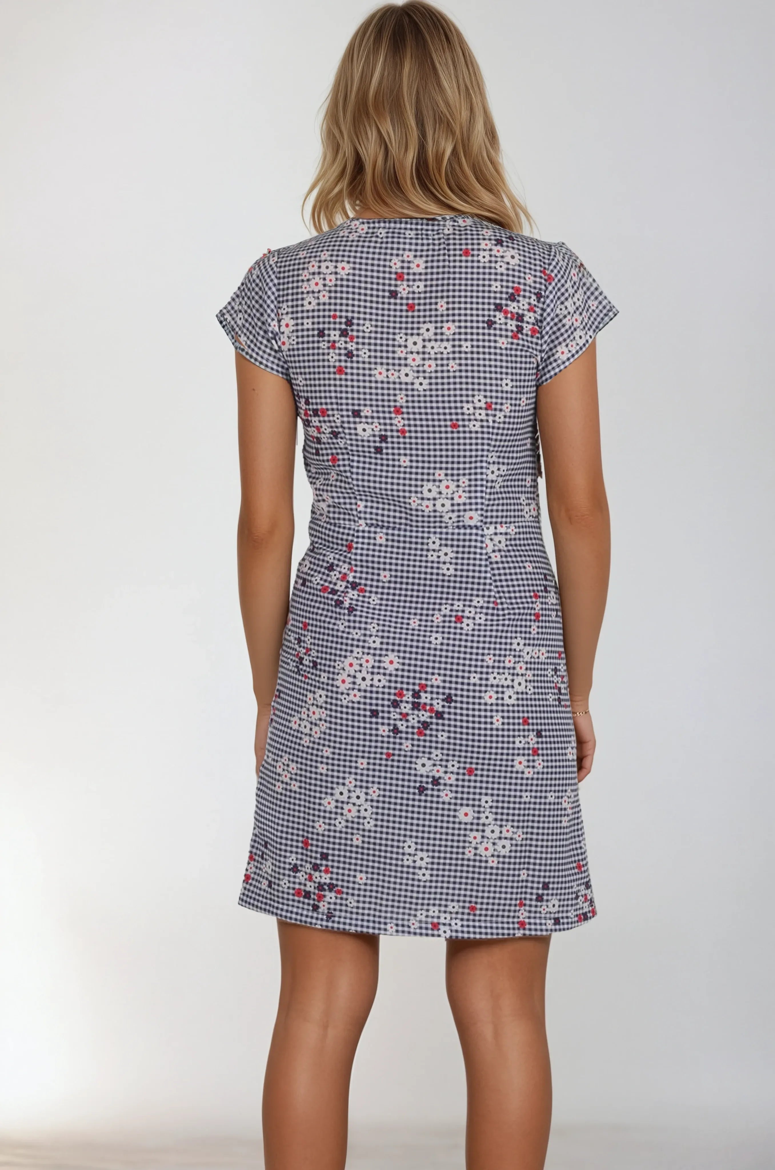 Ivana Checks Printed Dress