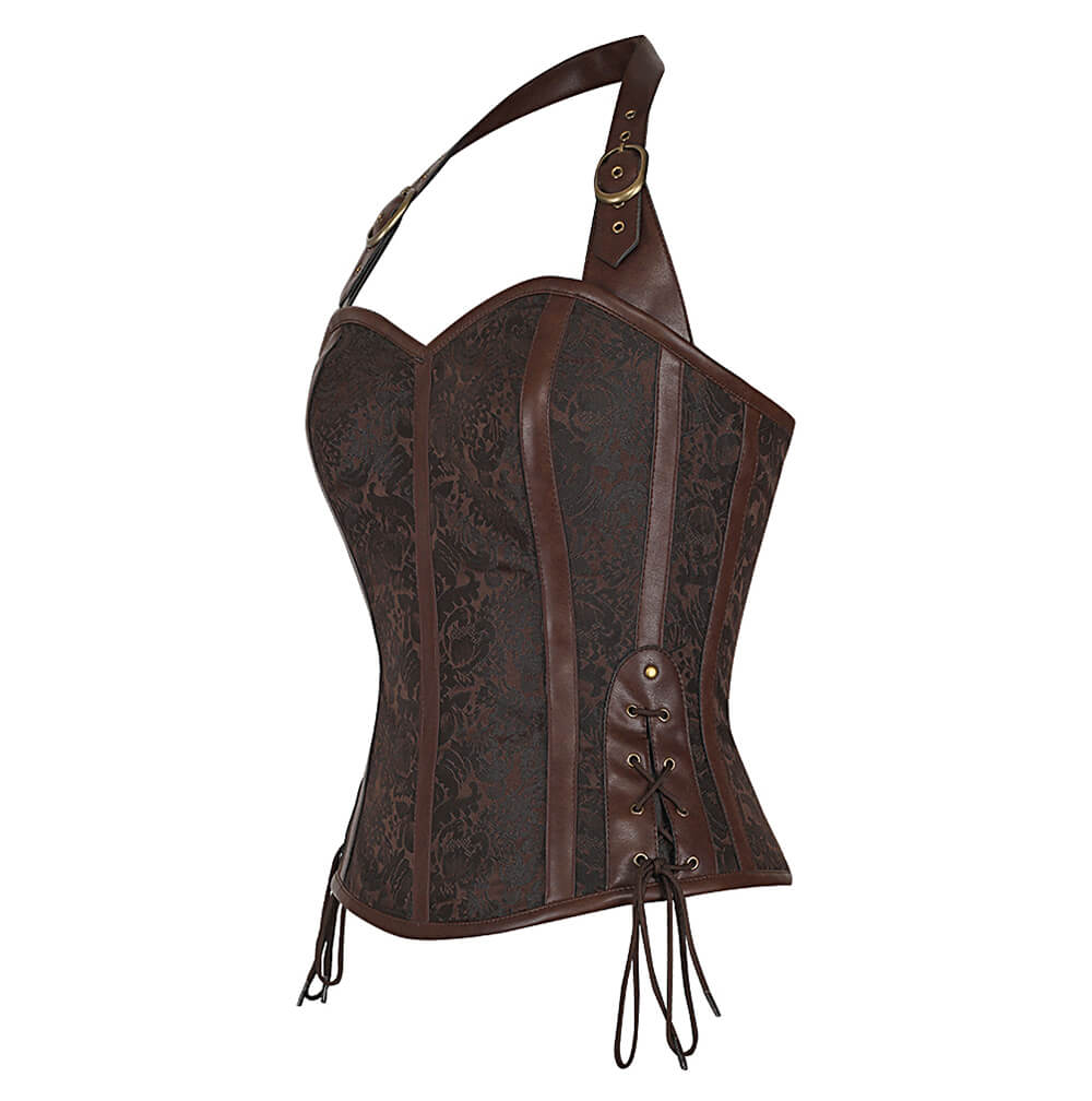 Helsin Halter Neck Steampunk Corset Top