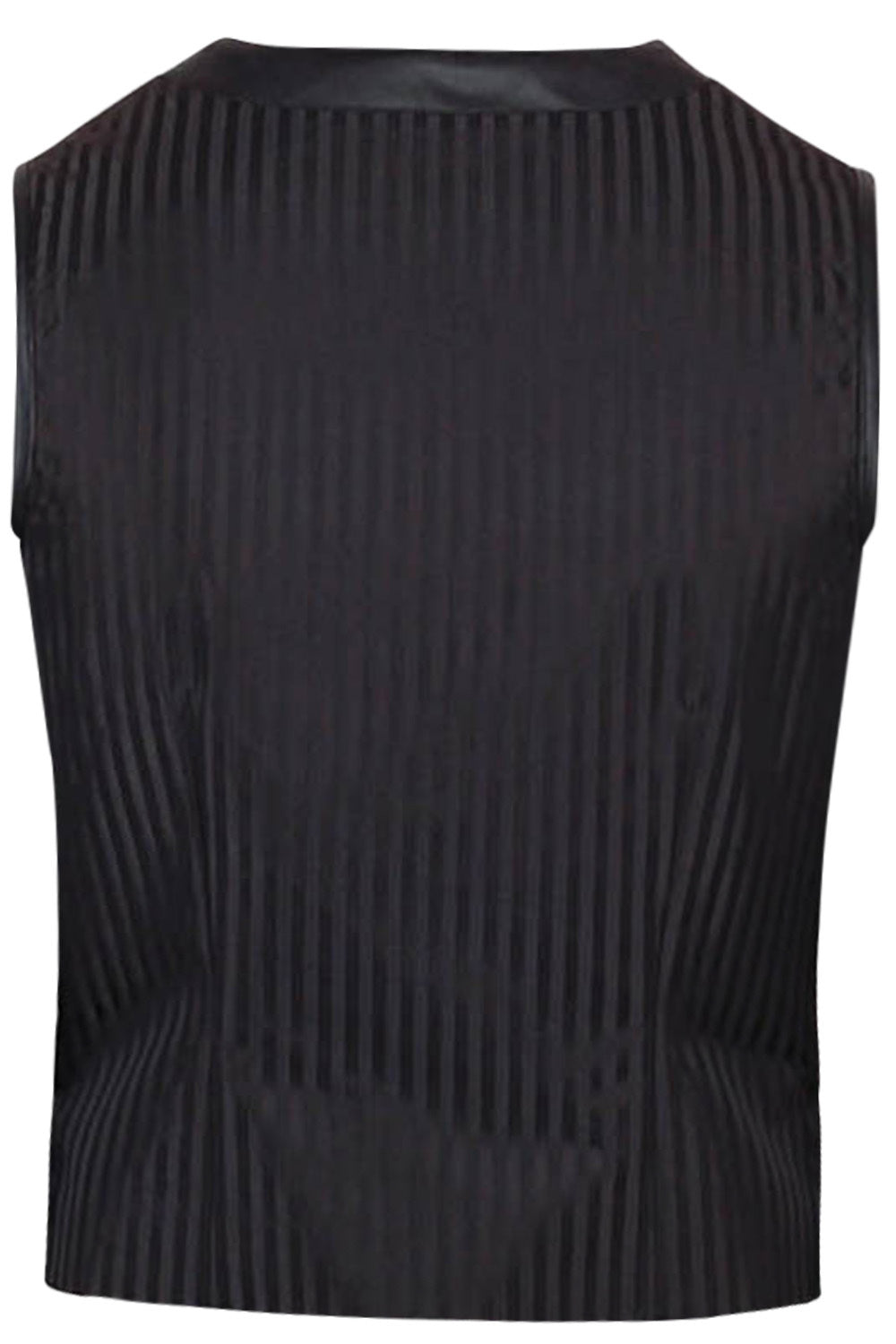 Klaus Steampunk Embroidered Black Waist Coat