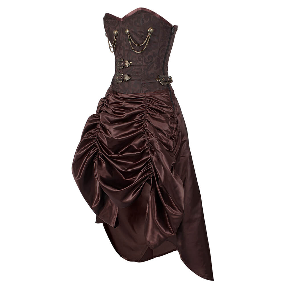 Trennen Steel Boned Steampunk Corset  Dress
