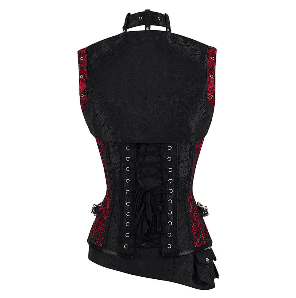 Emory Steampunk Overbust Corset with Shrug