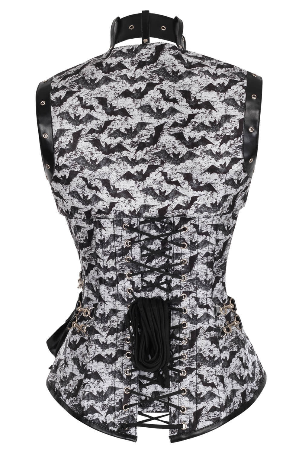 Ricca Bat Inspired Print Overbust Corset