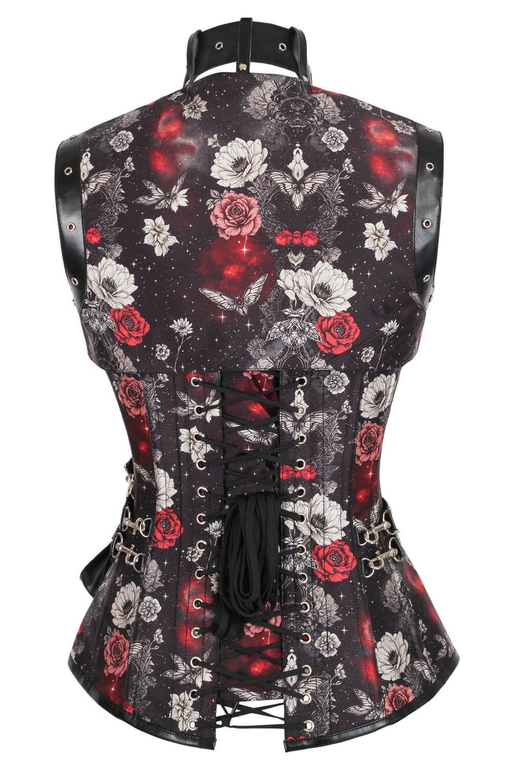 Kinsee Butterfly And Floral Ovebust Corset