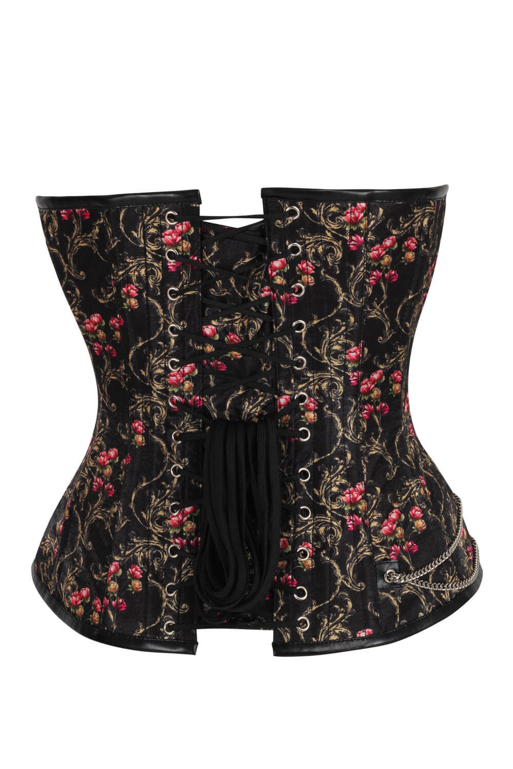 Maemi Gold Baroque Scrollwork with Rose Corset