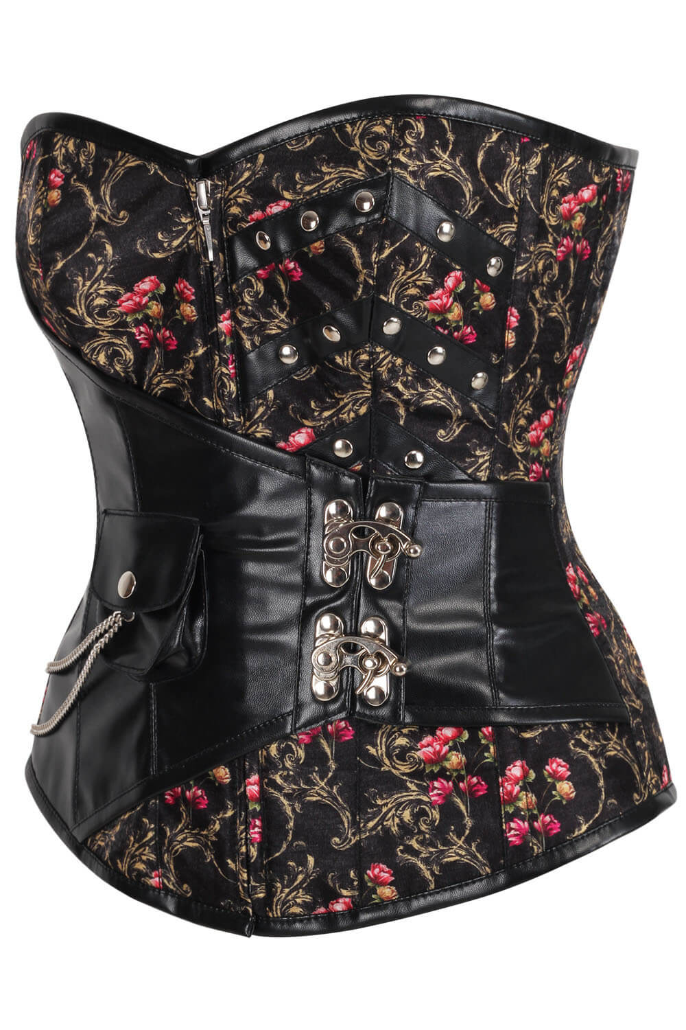 Maemi Gold Baroque Scrollwork with Rose Corset