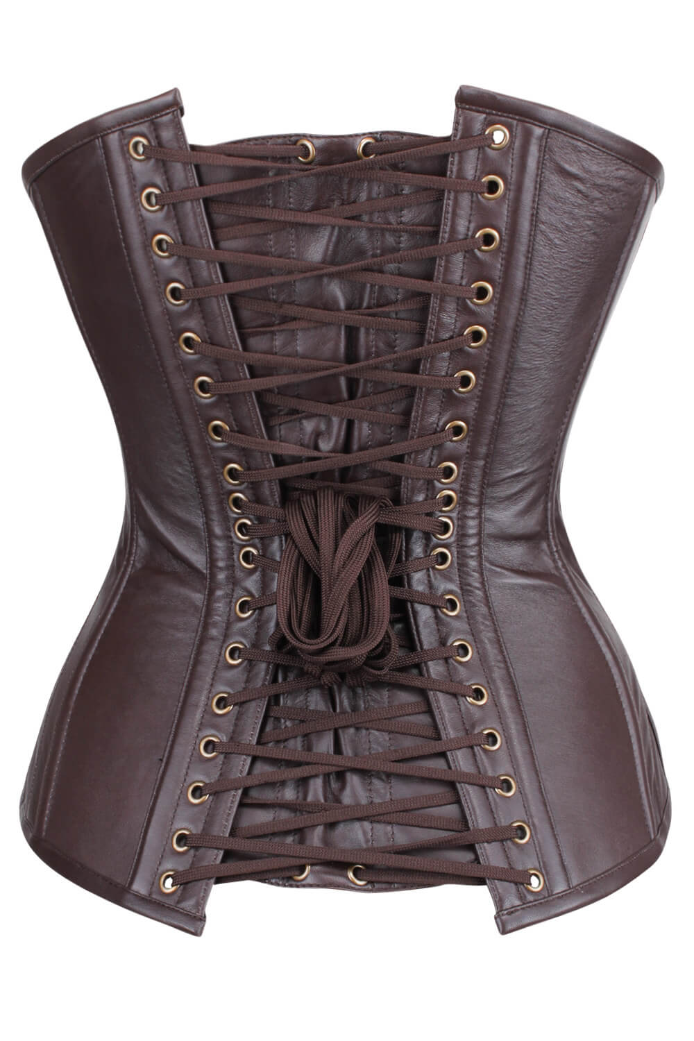 Chelsy Overbust Waist Reducing Faux Leather Corset