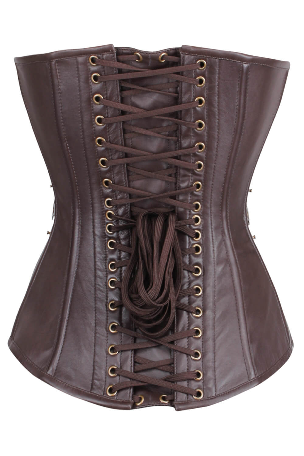 Jaclynn Steampunk Overbust Faux Leather Corset