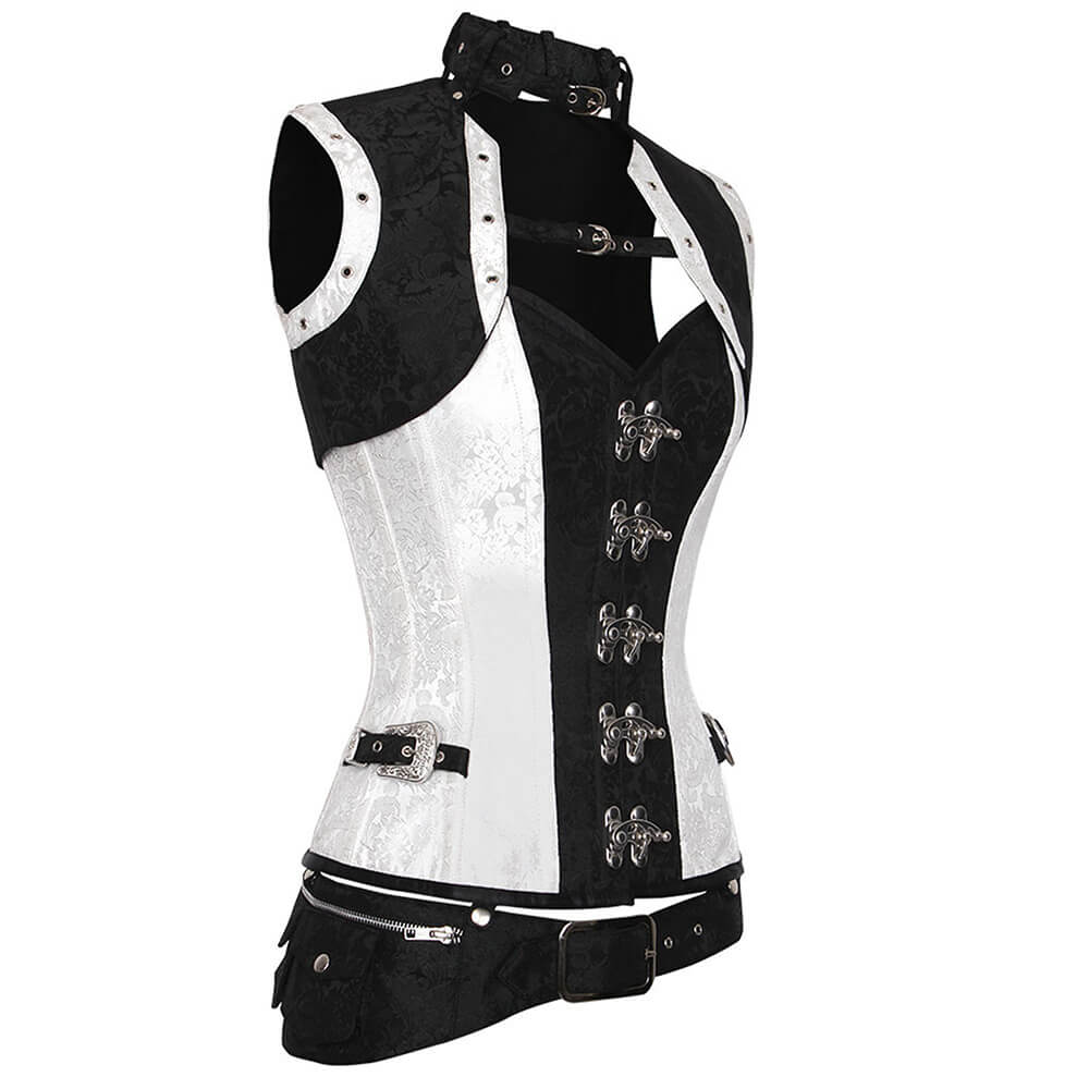 Alvine Steampunk Overbust Corset with Shrug
