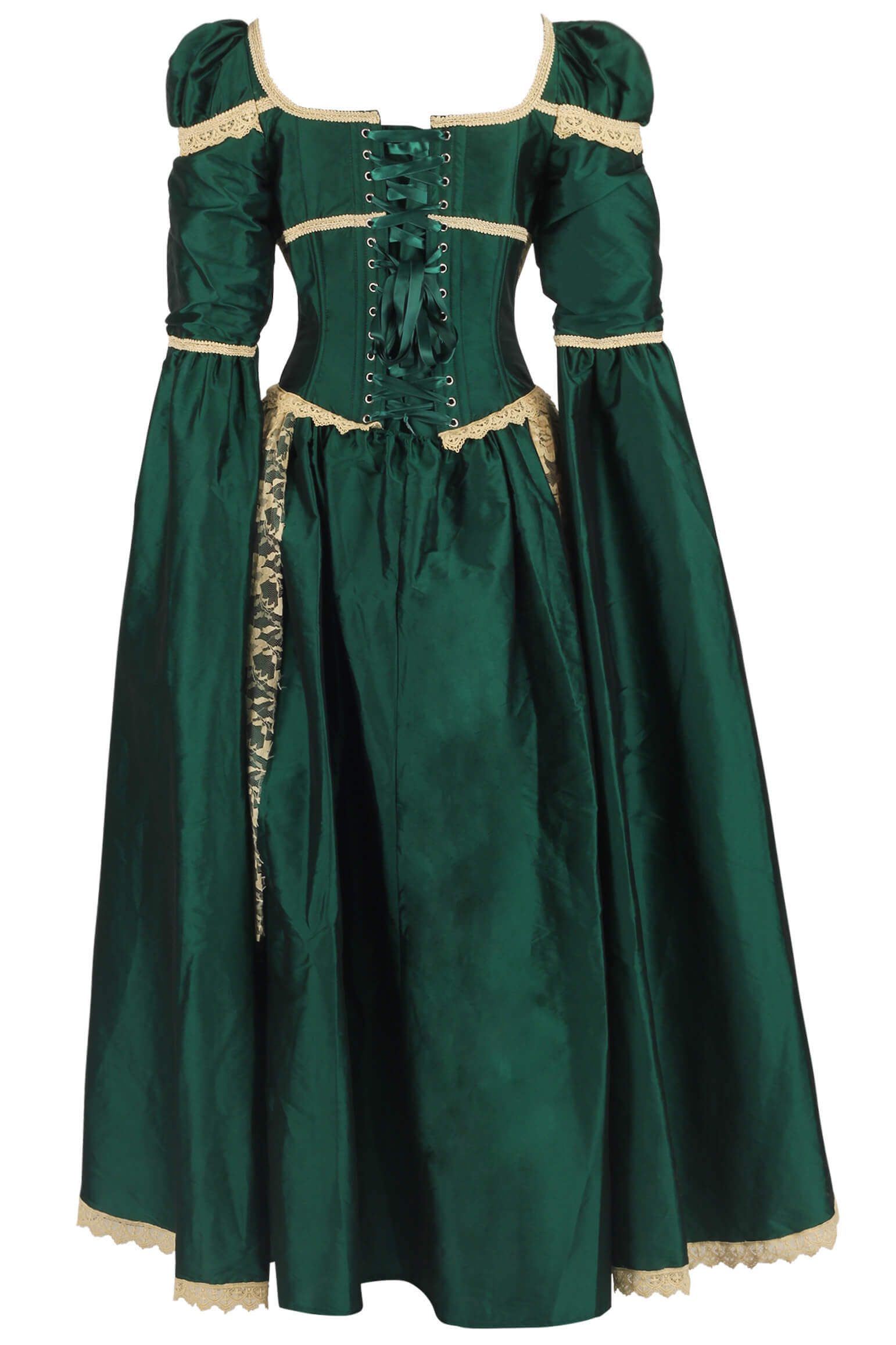 Loriann Rococo Green Elven Corset Dress