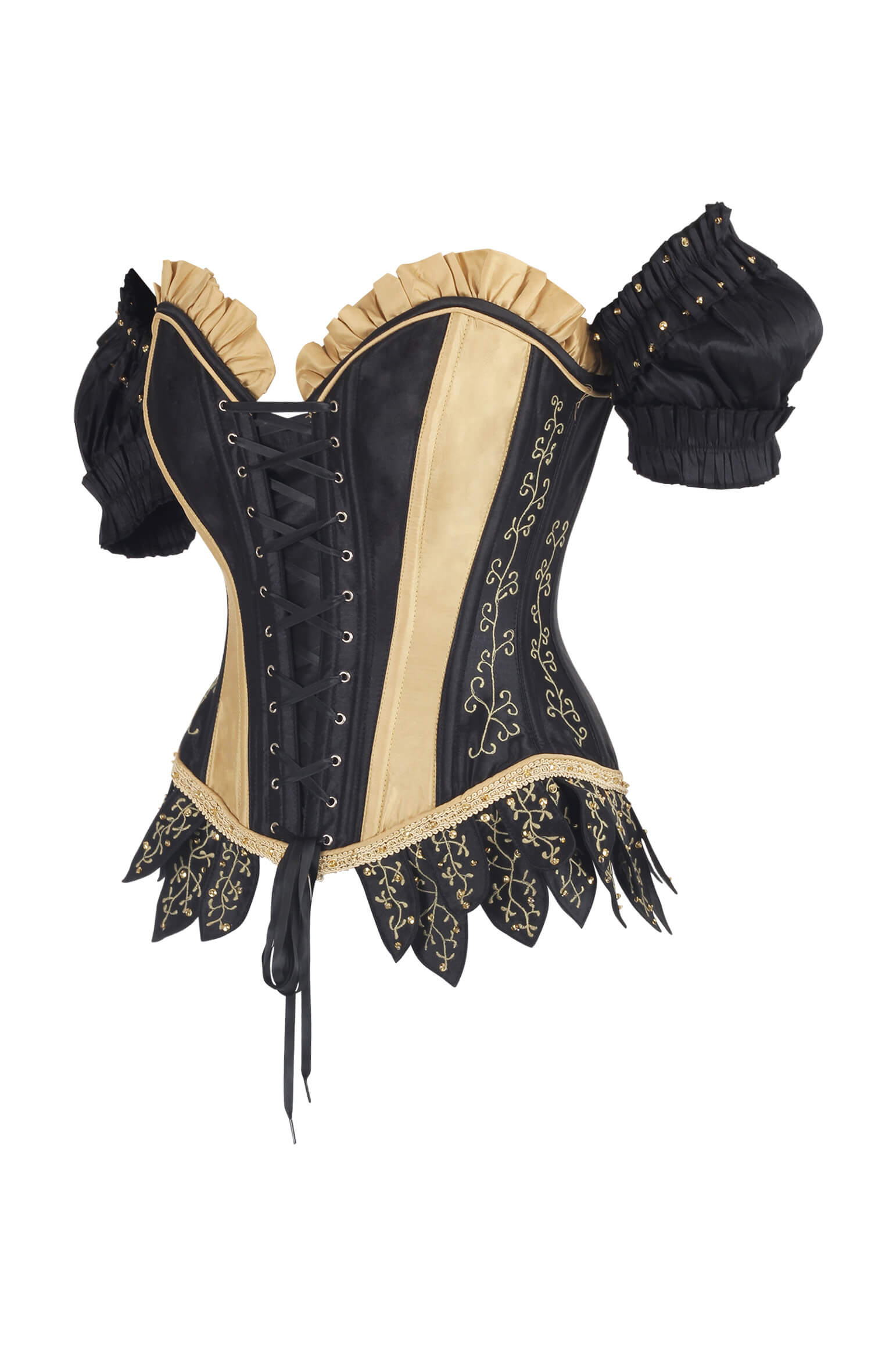 Kiyari Rococo Valkyrie Black Embroidery Corset