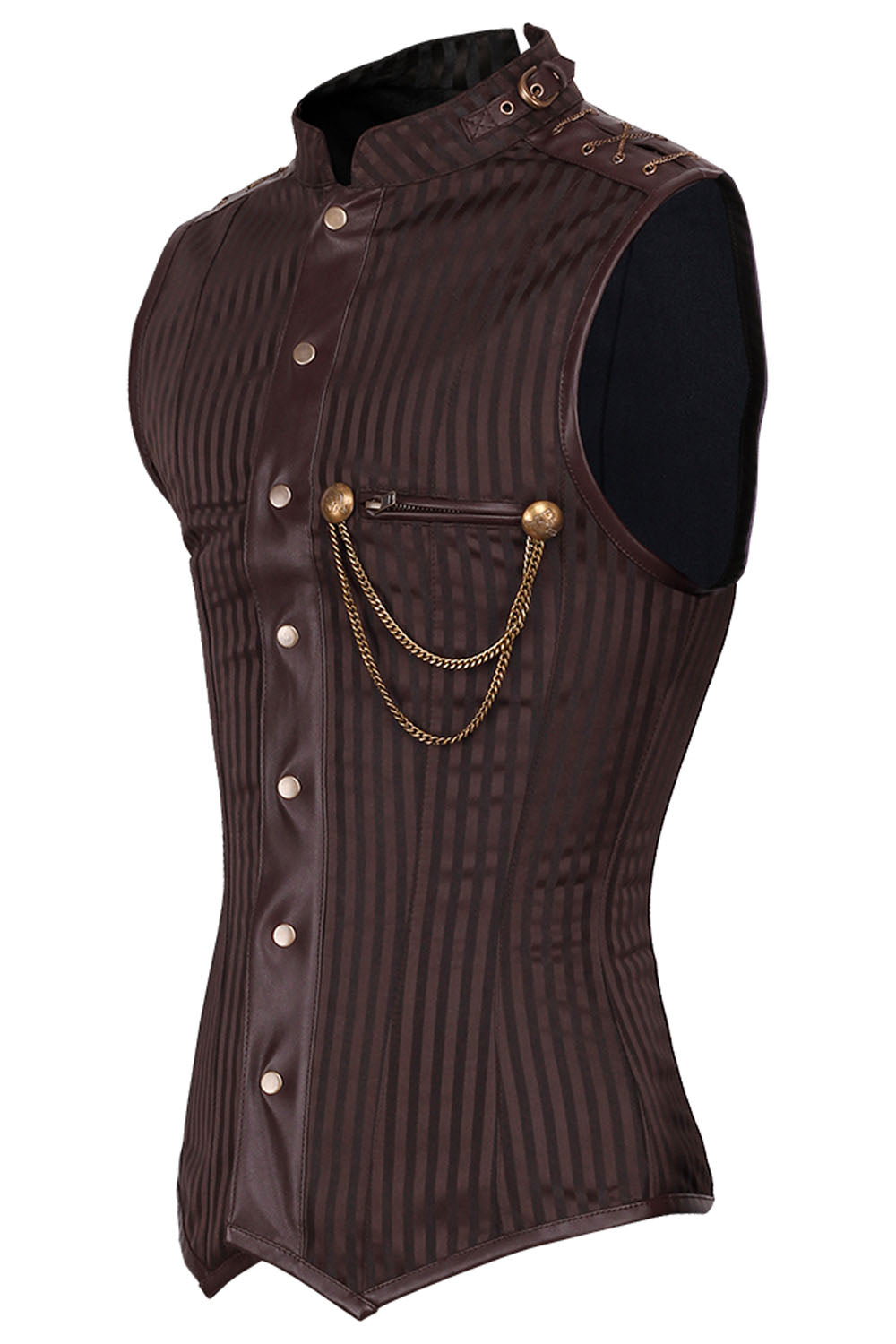 Dankmar Steampunk Men's Overchest Corset
