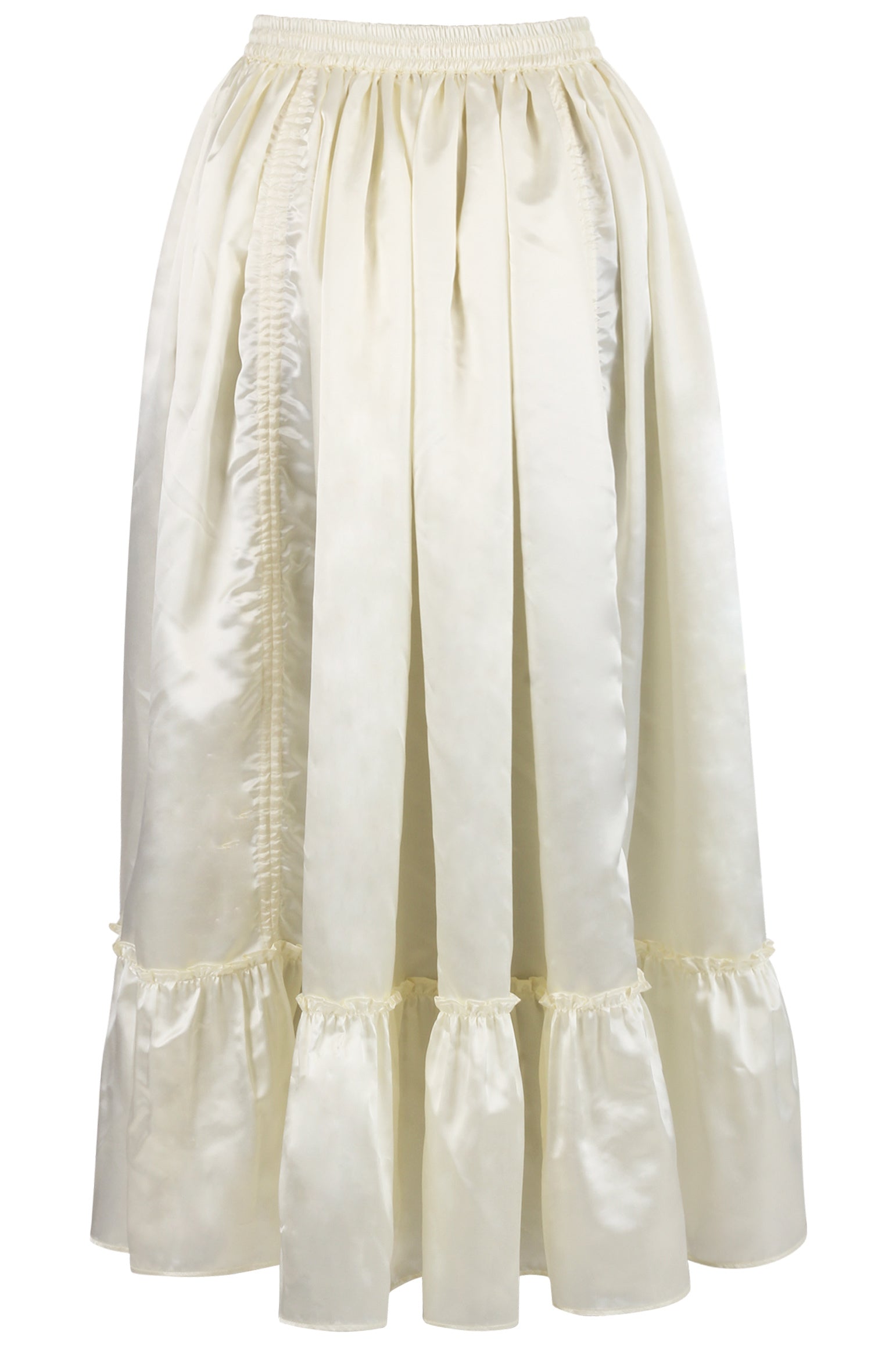 Krislynn Rococo Ivory Satin Bustle Skirt