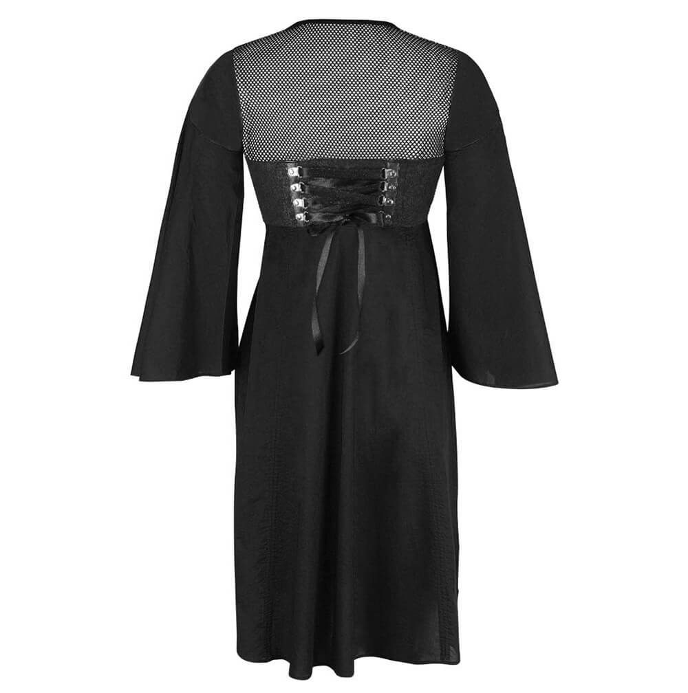 Lamia Steampunk Inspired Black Top Cum Dress