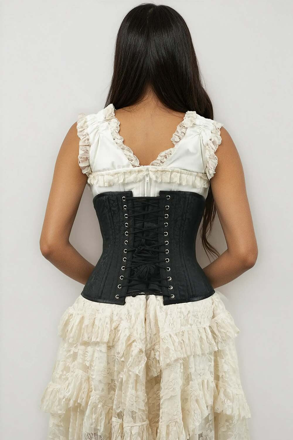 Georgia Black Gothic Waist Training Corset