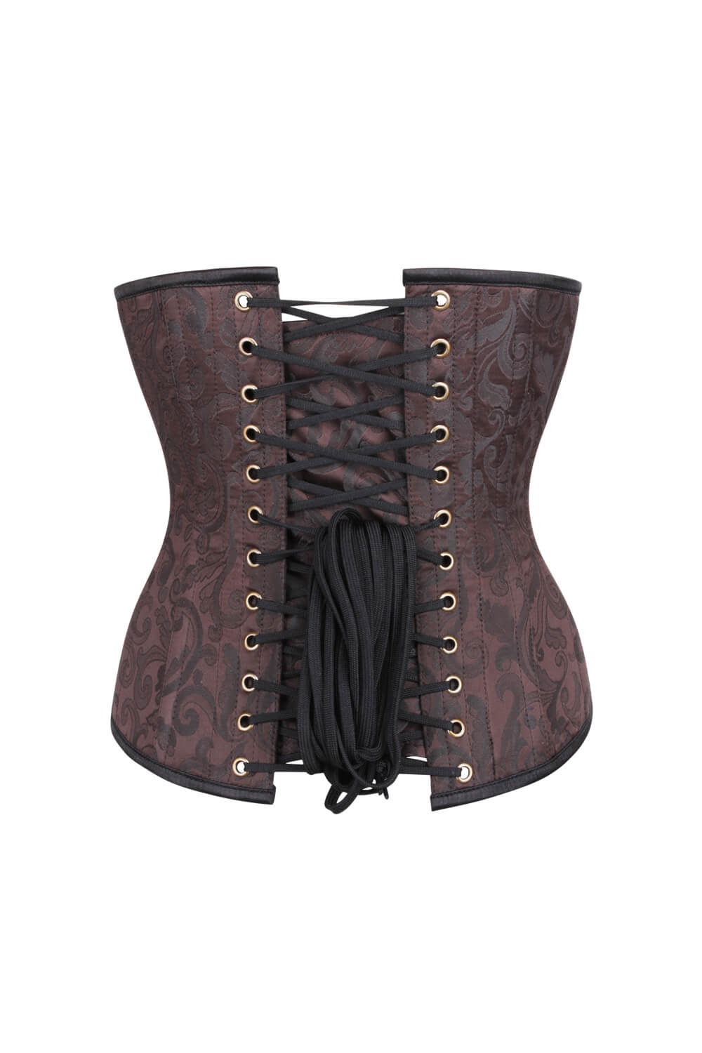 Jadien Waist Reducing Brown Brocade Corset