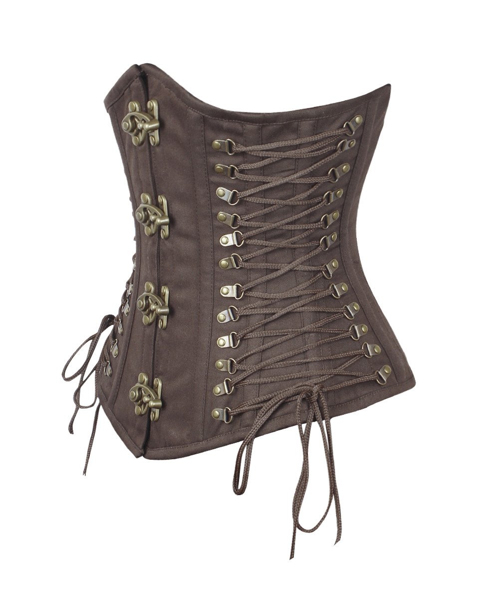 Nanetta Steampunk Underbust Cotton Corset