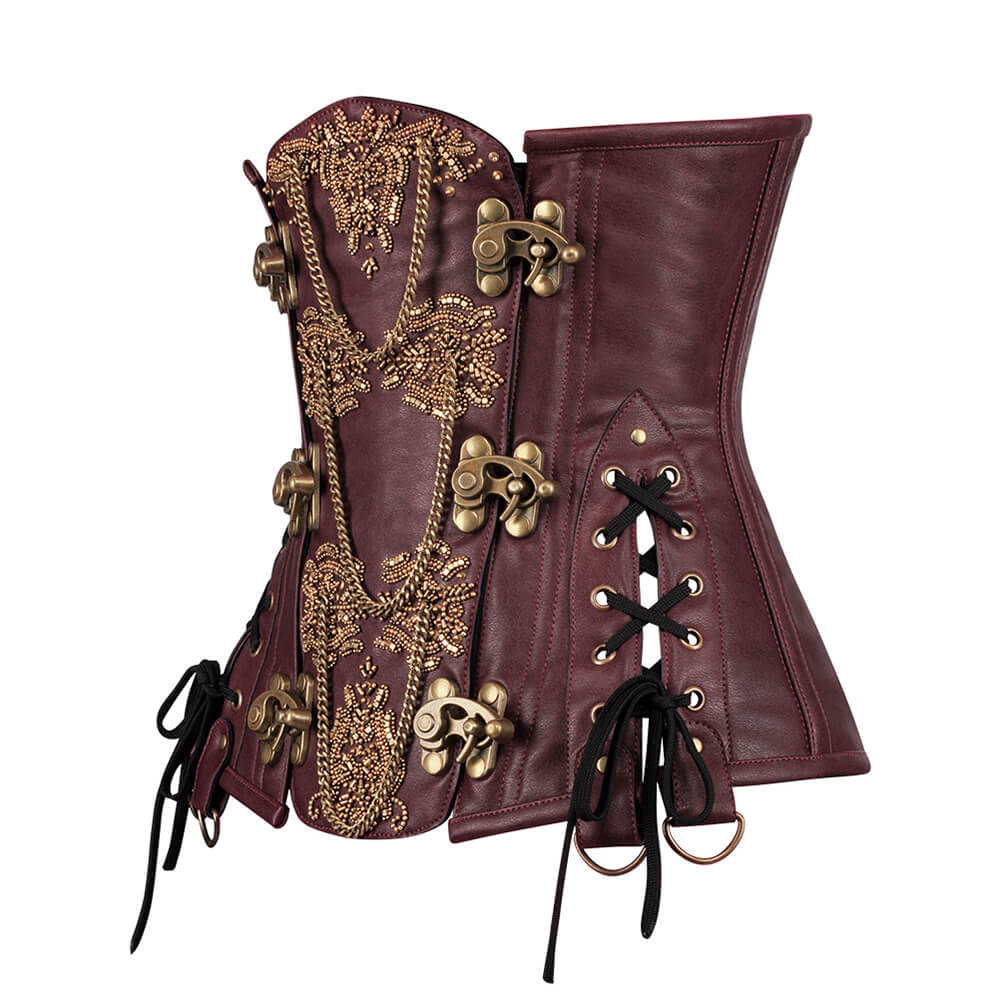 Heidi Steampunk Underbust Embroidered Corset