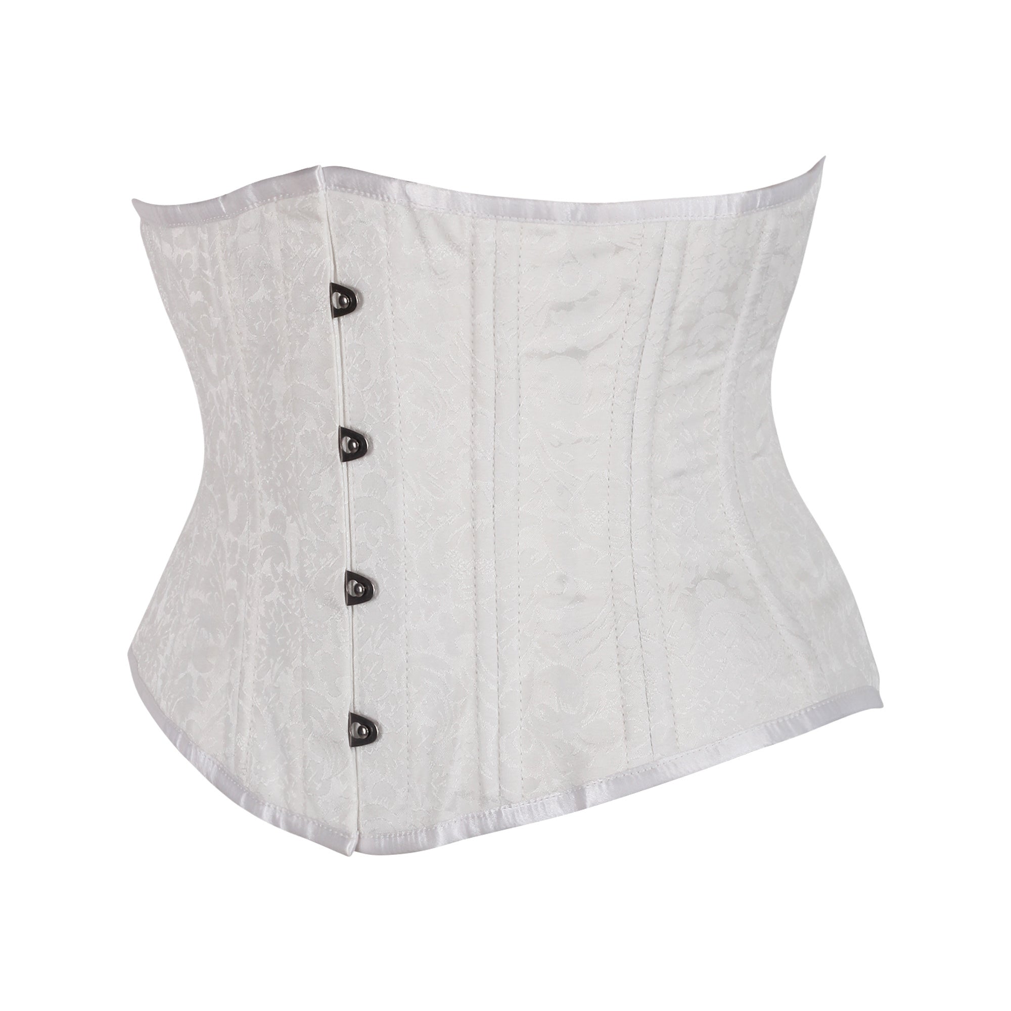 Ororo Waist Trainer White Brocade Corset
