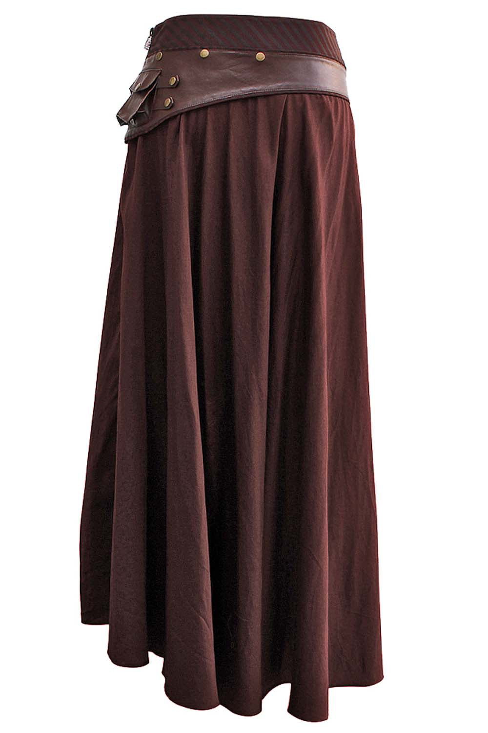 Jessica Steampunk Cotton Bustle Skirt