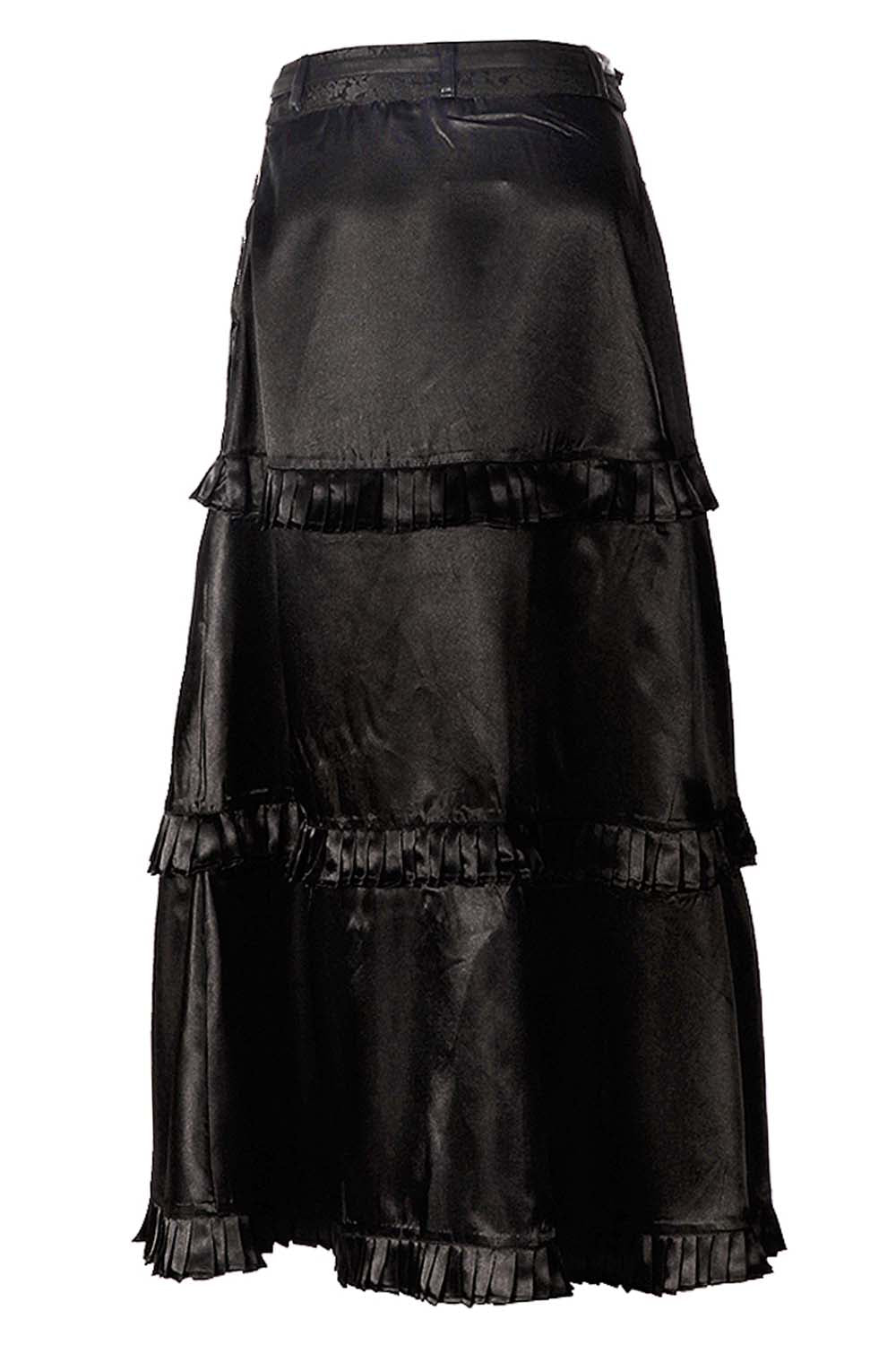 Delores Steampunk Embroidered Layered  Skirt