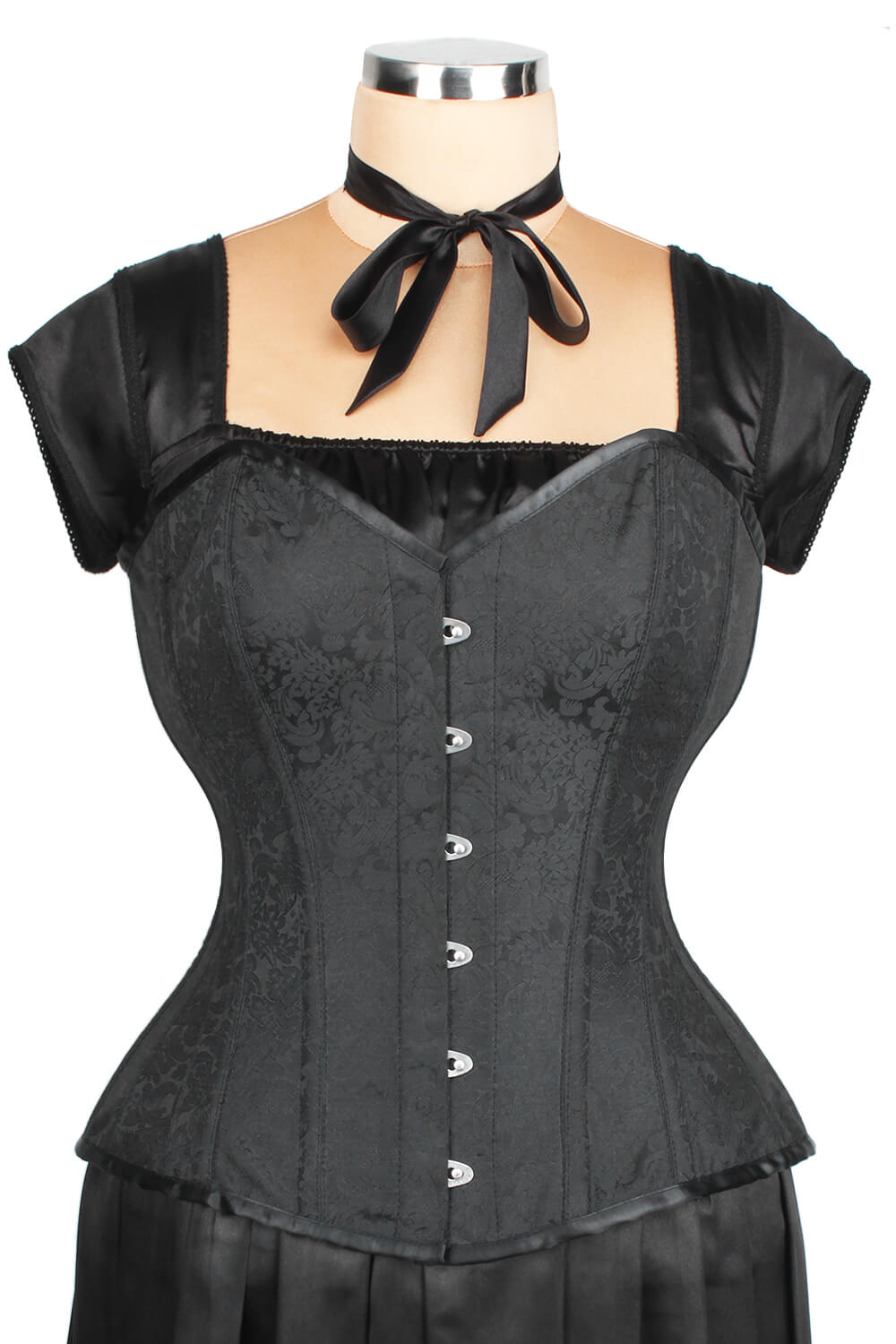 Monroe Waist Reducing Overbust Brocade Corset