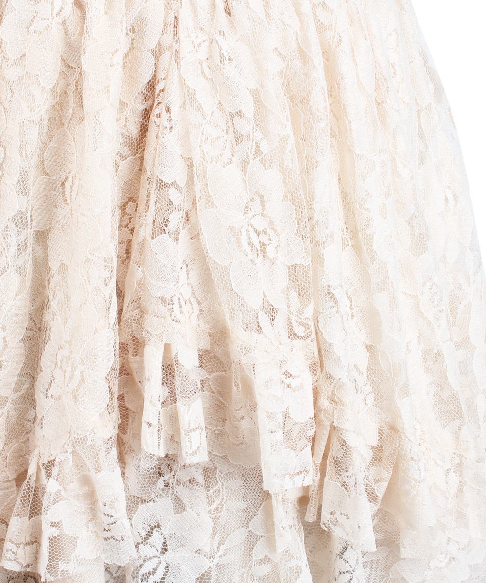 Myrla Ivory Lace Gothic Skirt