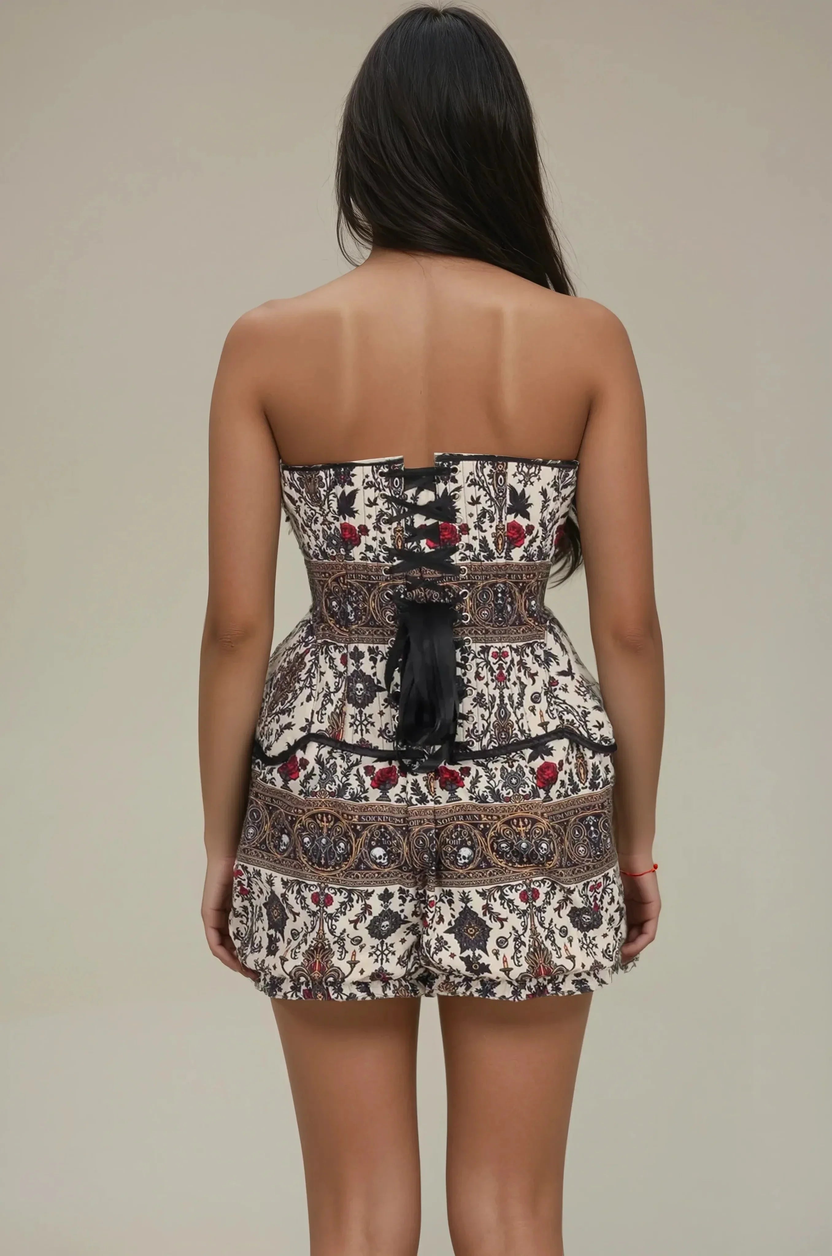 Leyah Sanctum Noir Corset and Bloomer Set