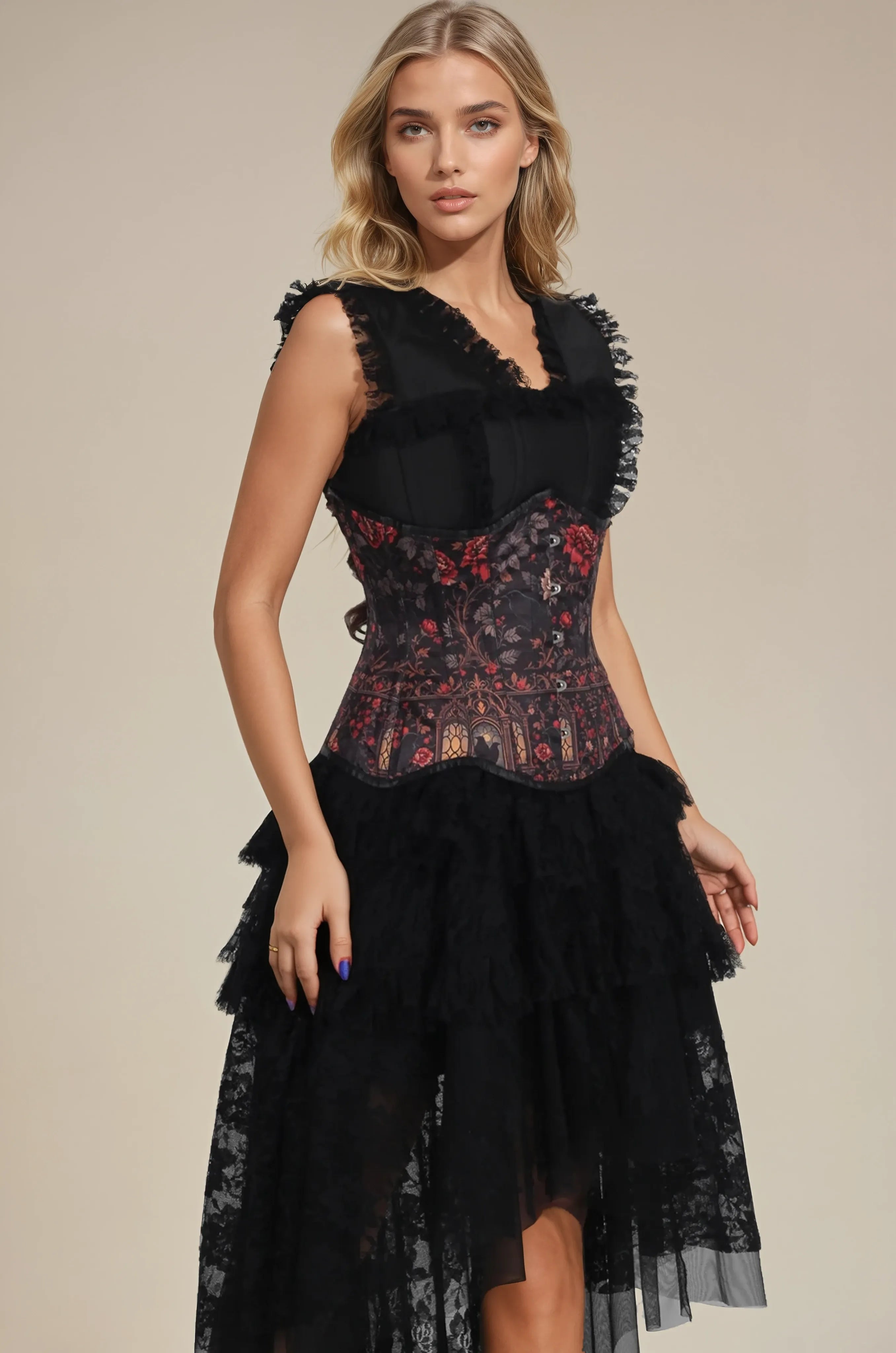 Audrene Ravenveil Tapestry Curvy Corset