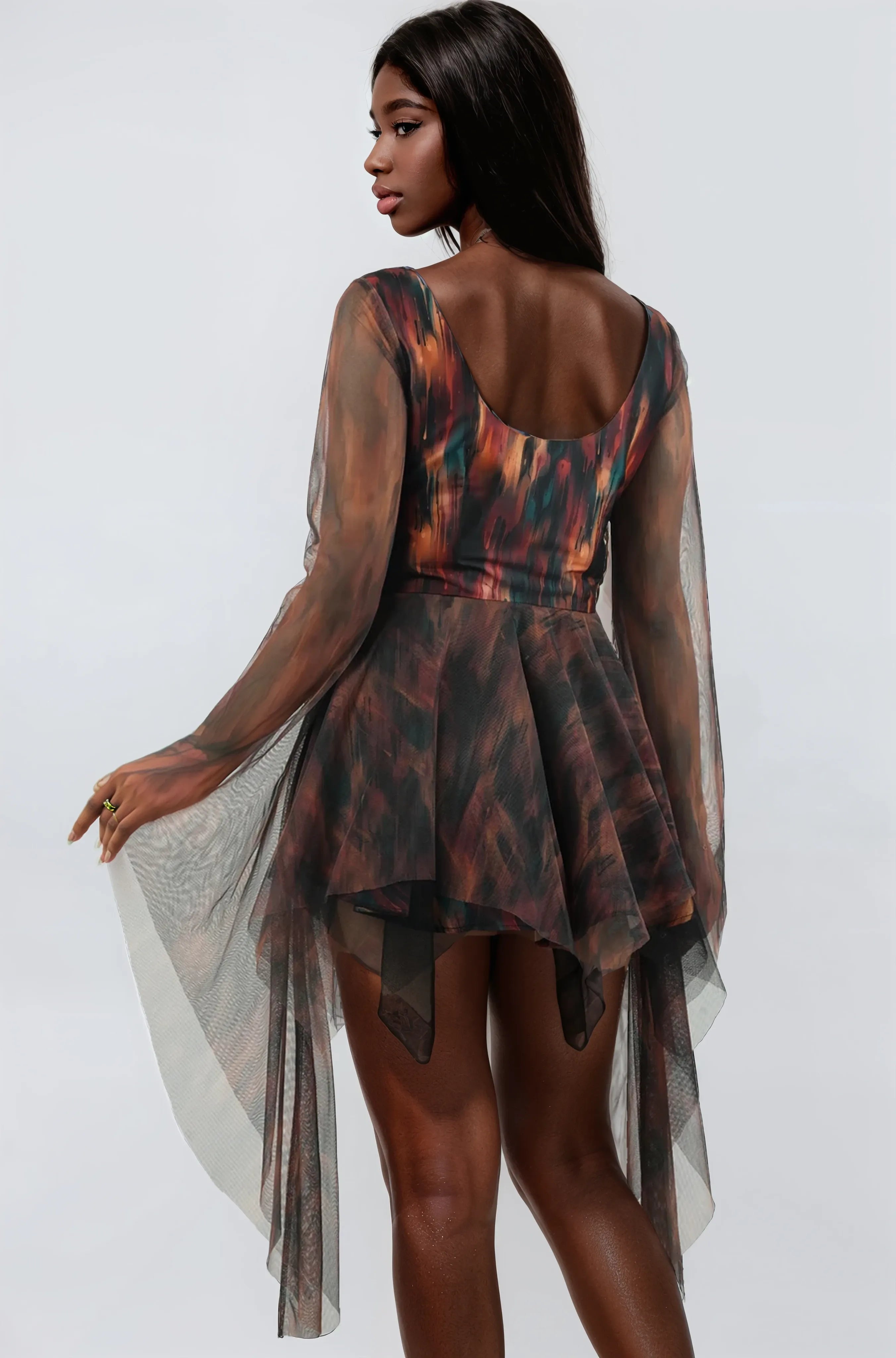 Holleigh Abstract Print Dress