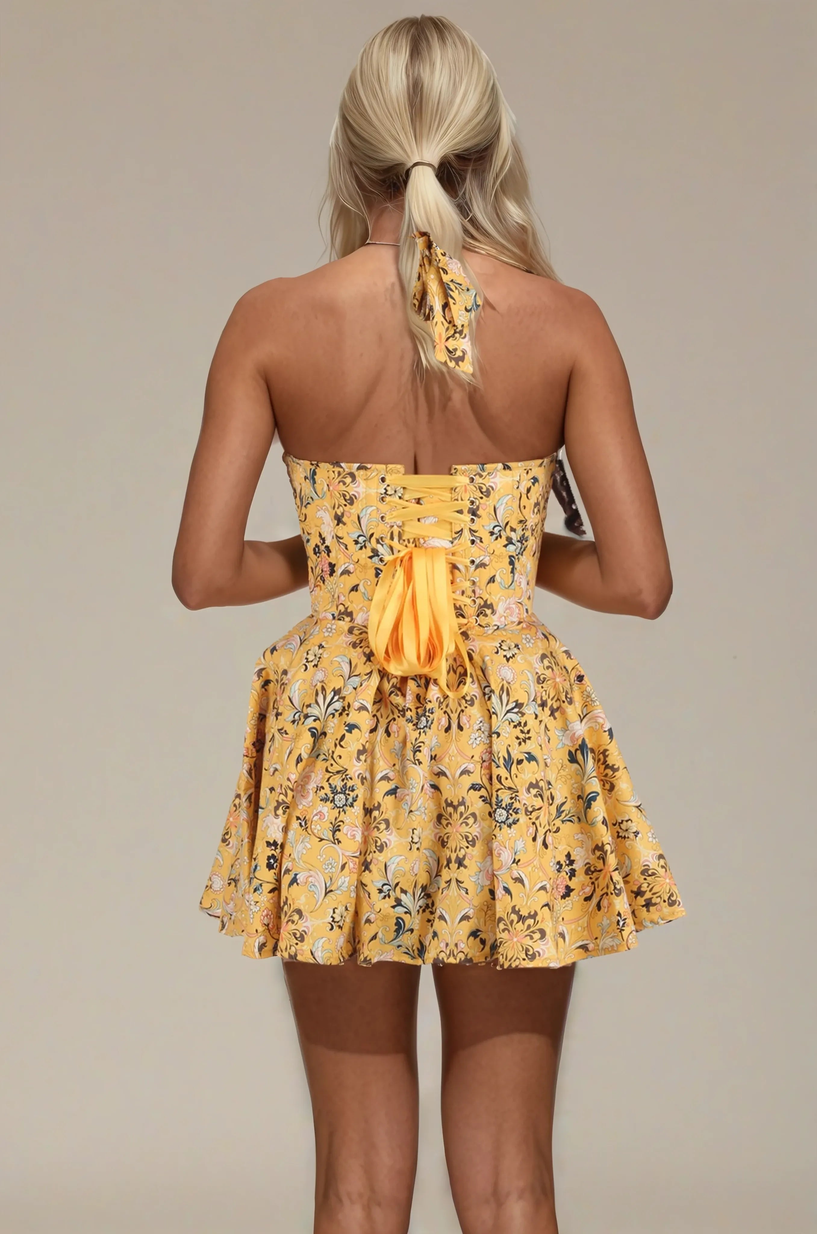 Mikaela Mango Tango Corset Dress