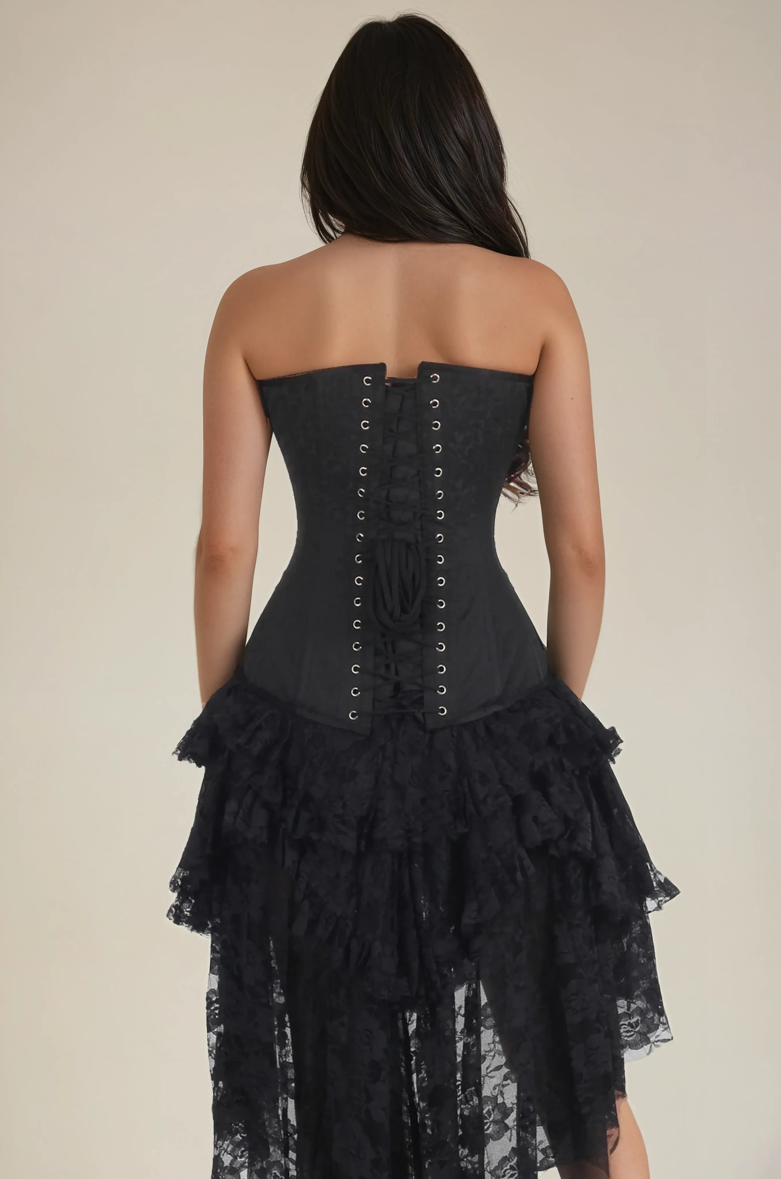 Regina Black Gothic Overbust Corset
