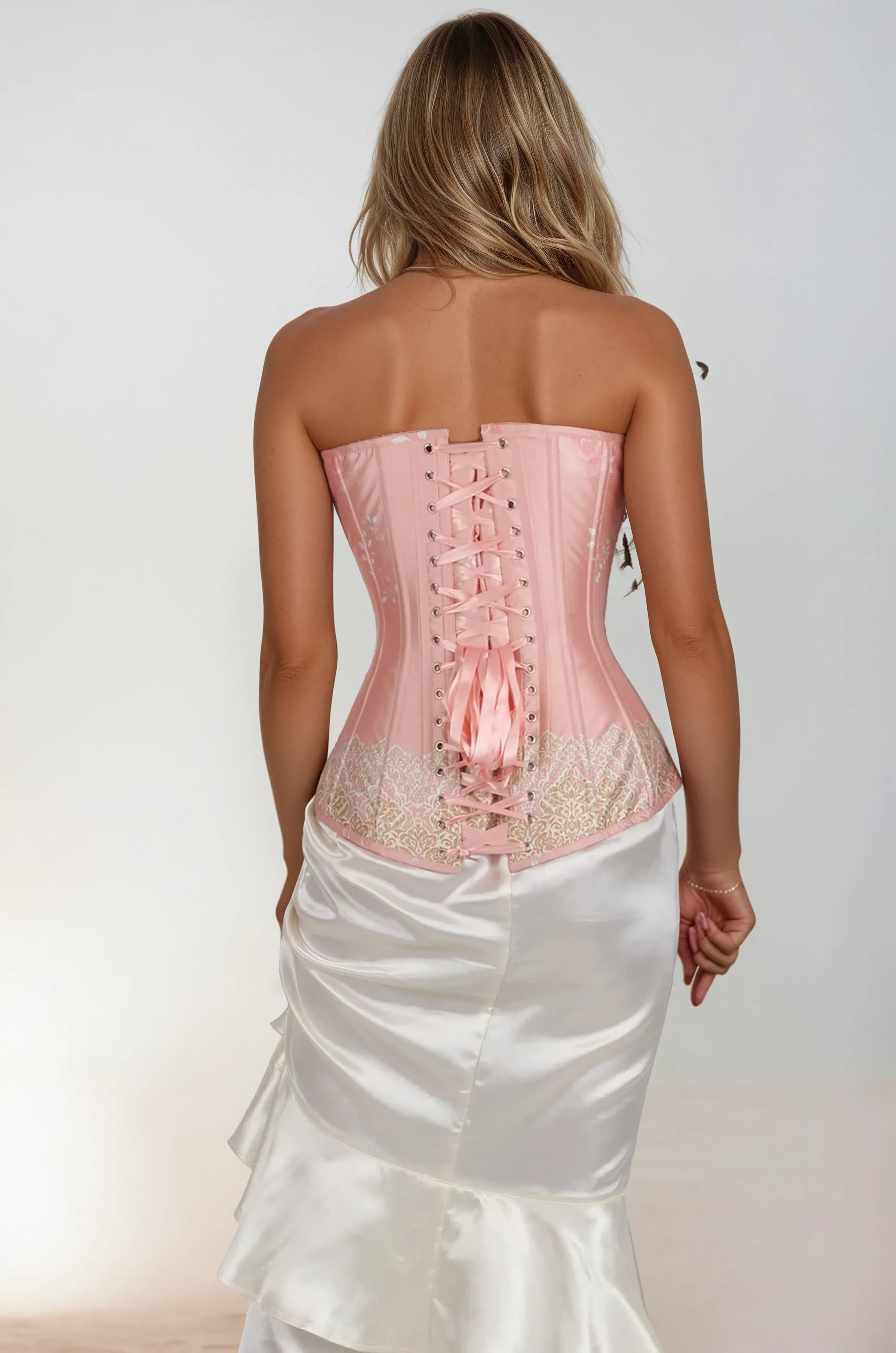 Shanelly Blush Pink Overbust Corset