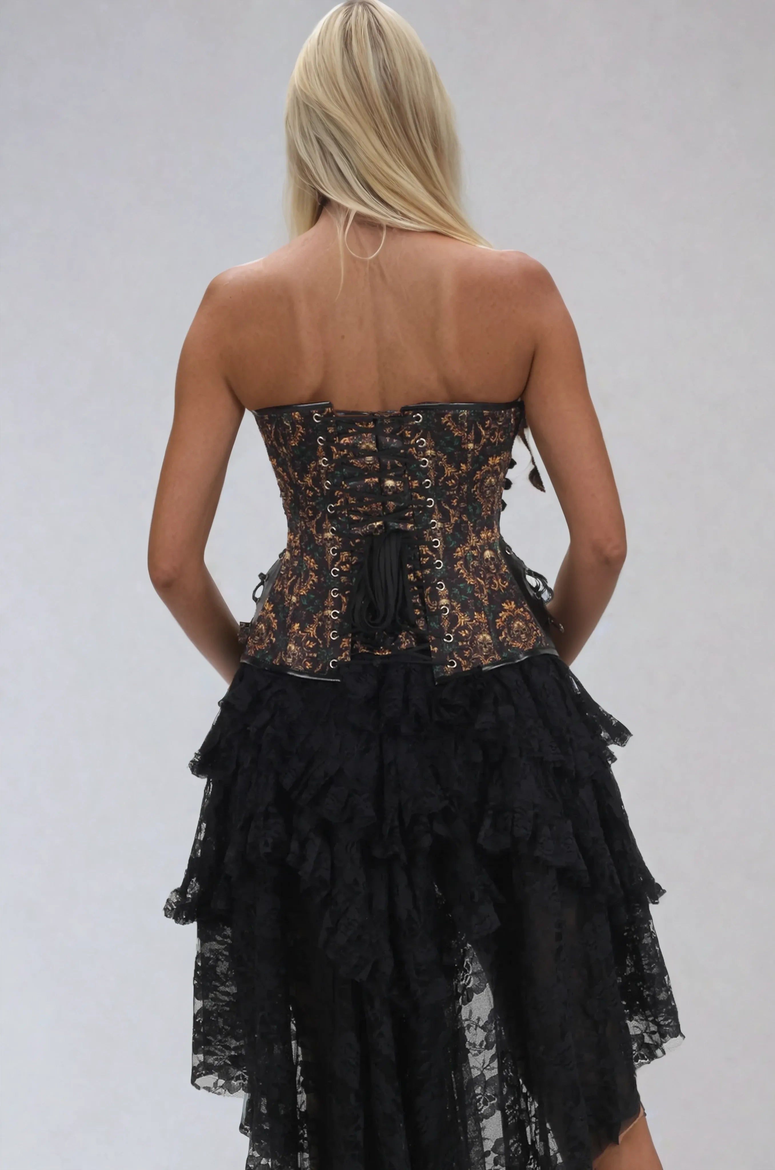 Joelle Baroque Skull Waist Trainer Corset