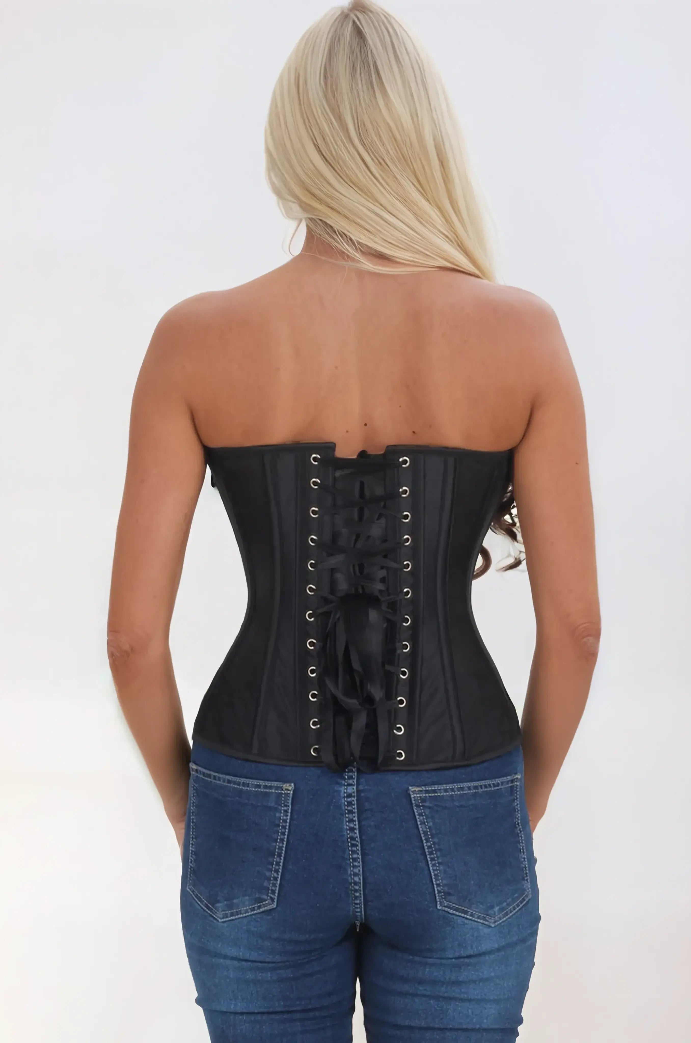 Keandra Black Mesh Overbust Corset