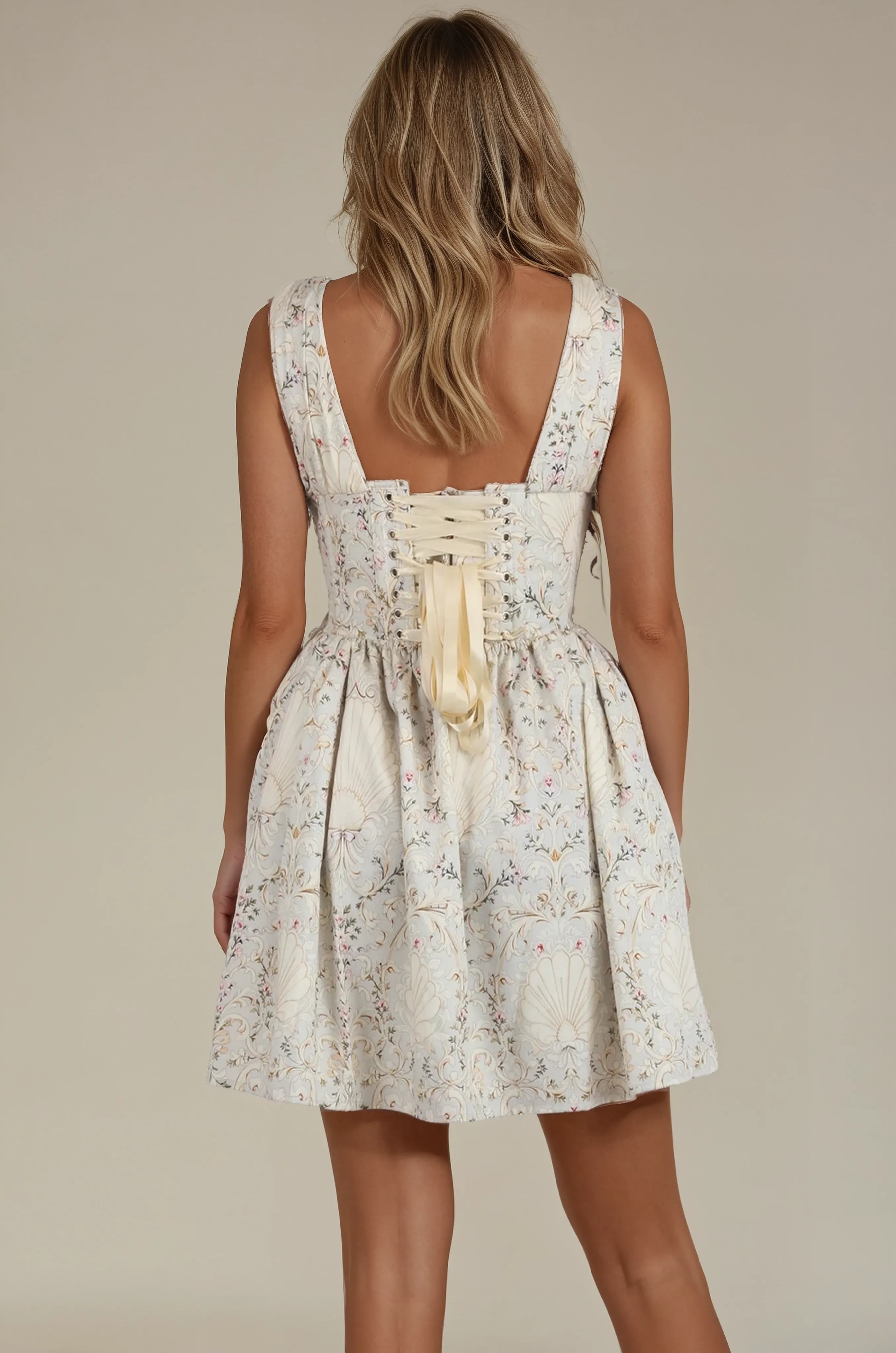 Lacey Baroque Shell Corset Dress