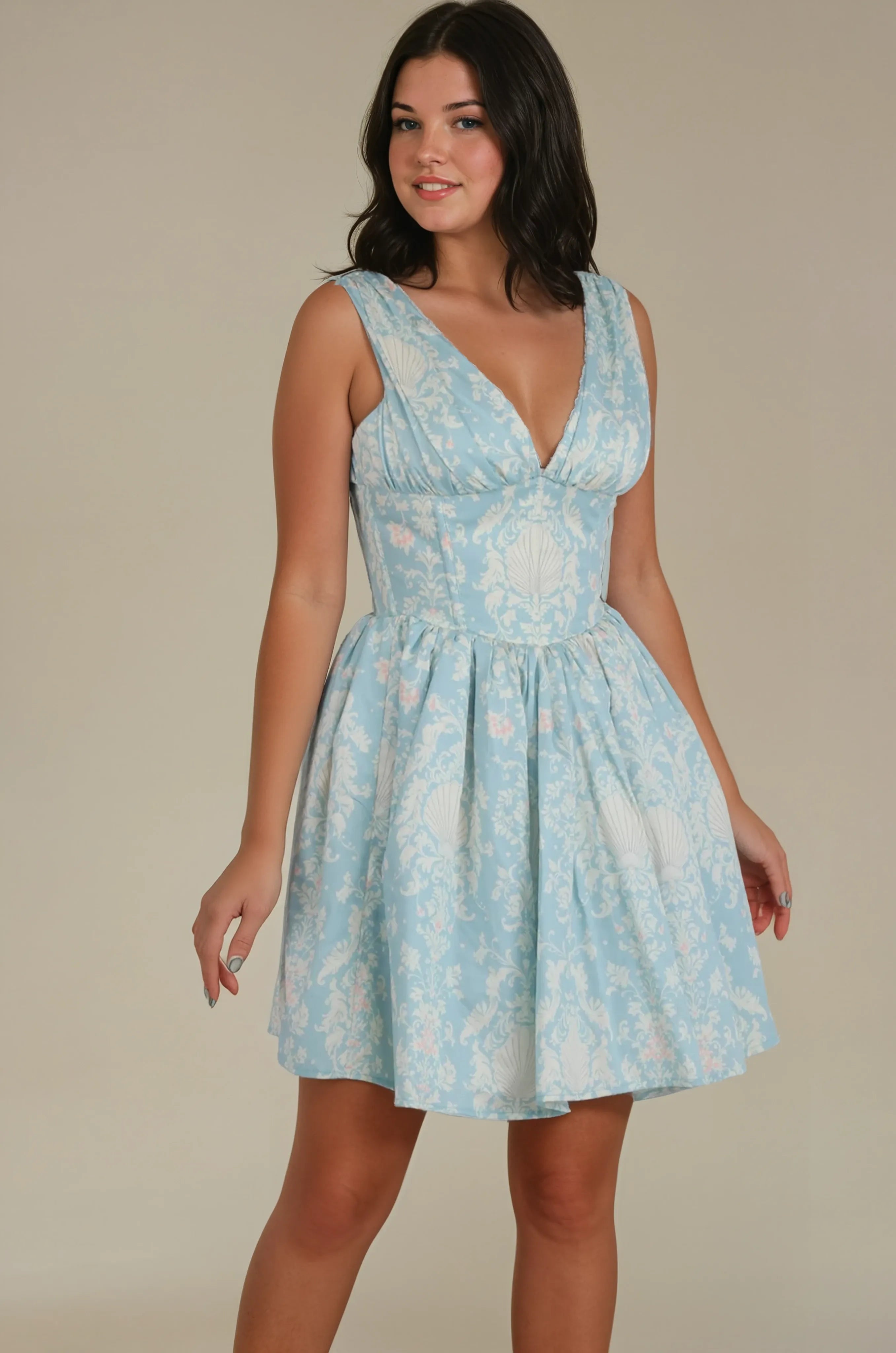 Sterling Baroque Shell Corset Dress