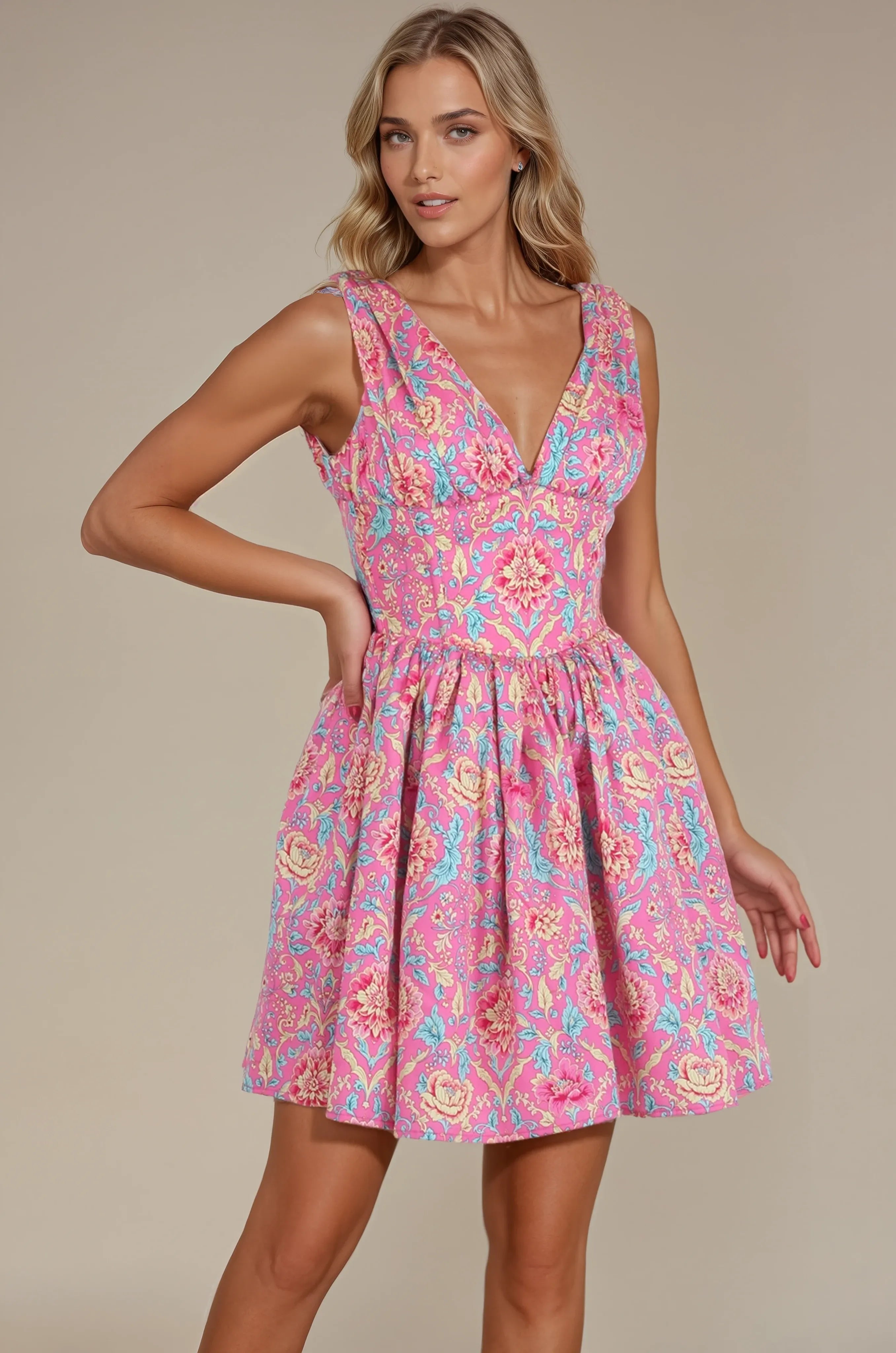 Emmett Sunset Carnival Corset Dress