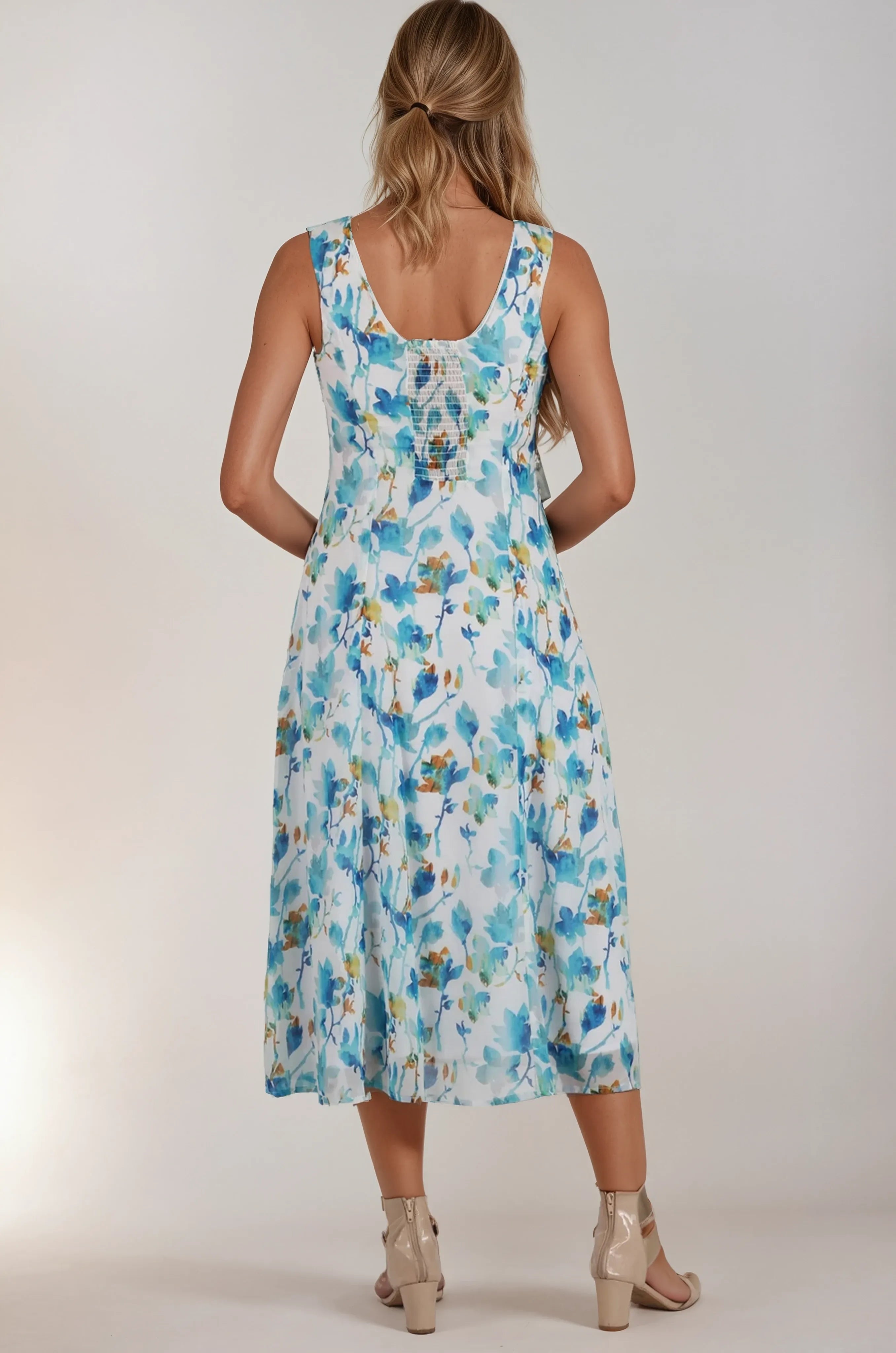 Bowen Floral Print Georgette Dress