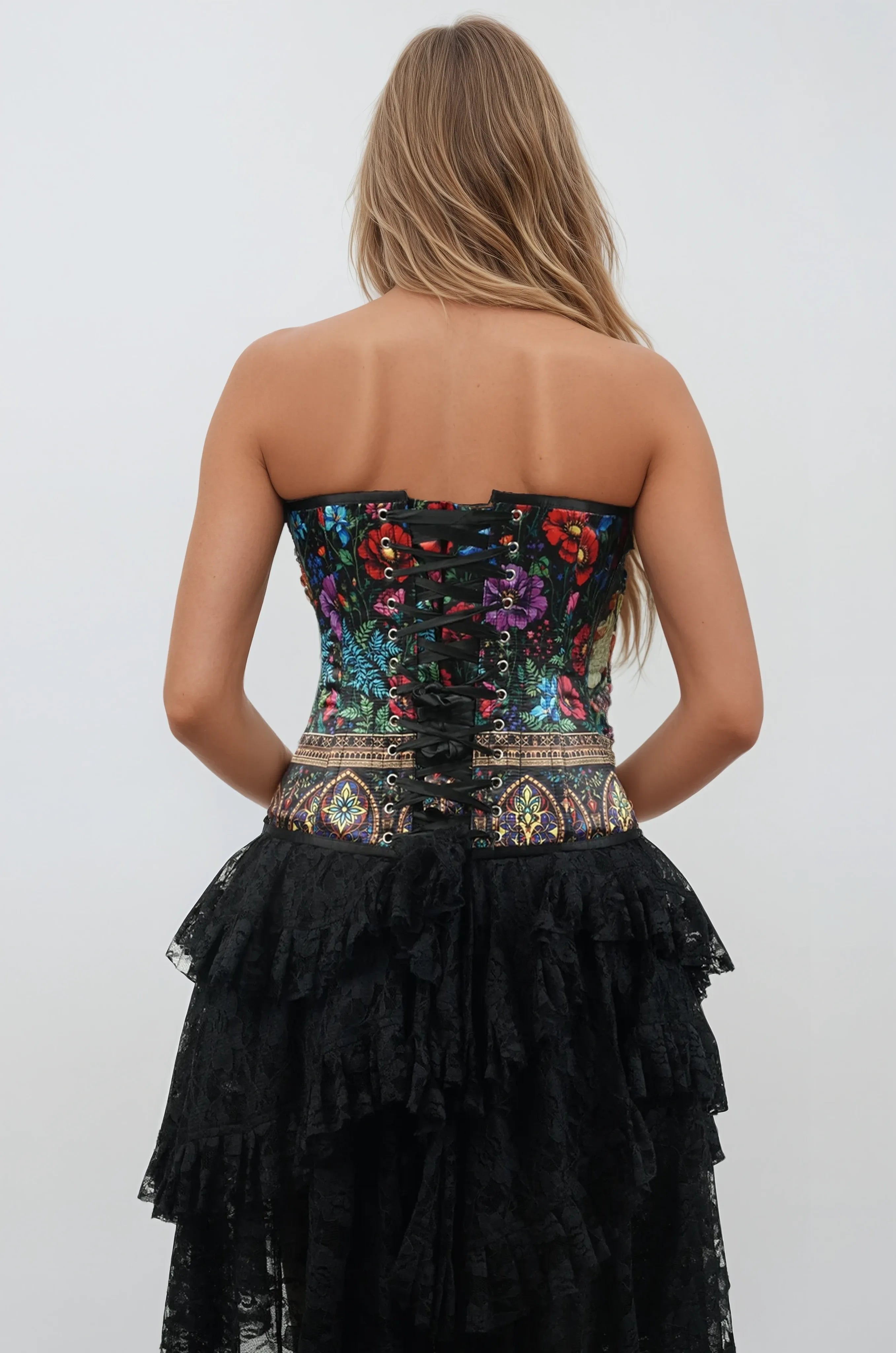 Jalynn Gothic Floral Corset