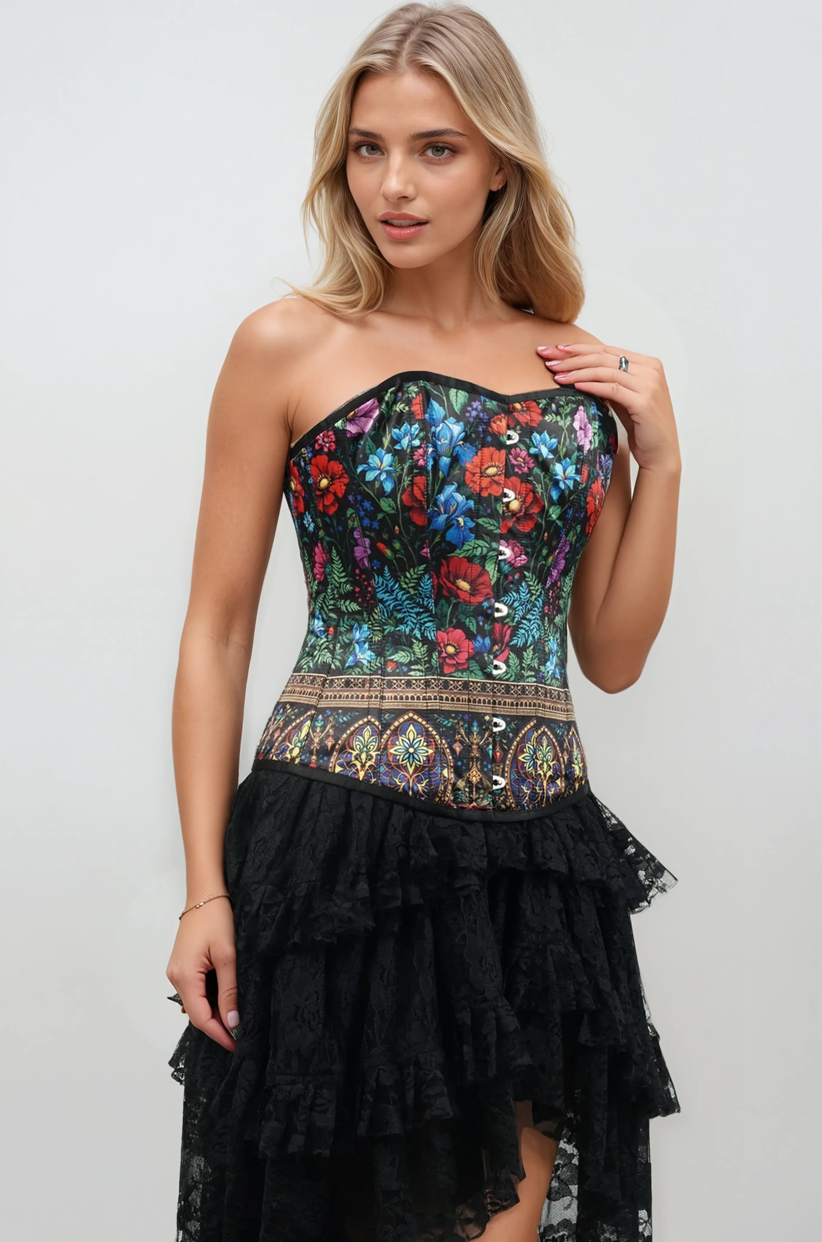 Jalynn Gothic Floral Corset