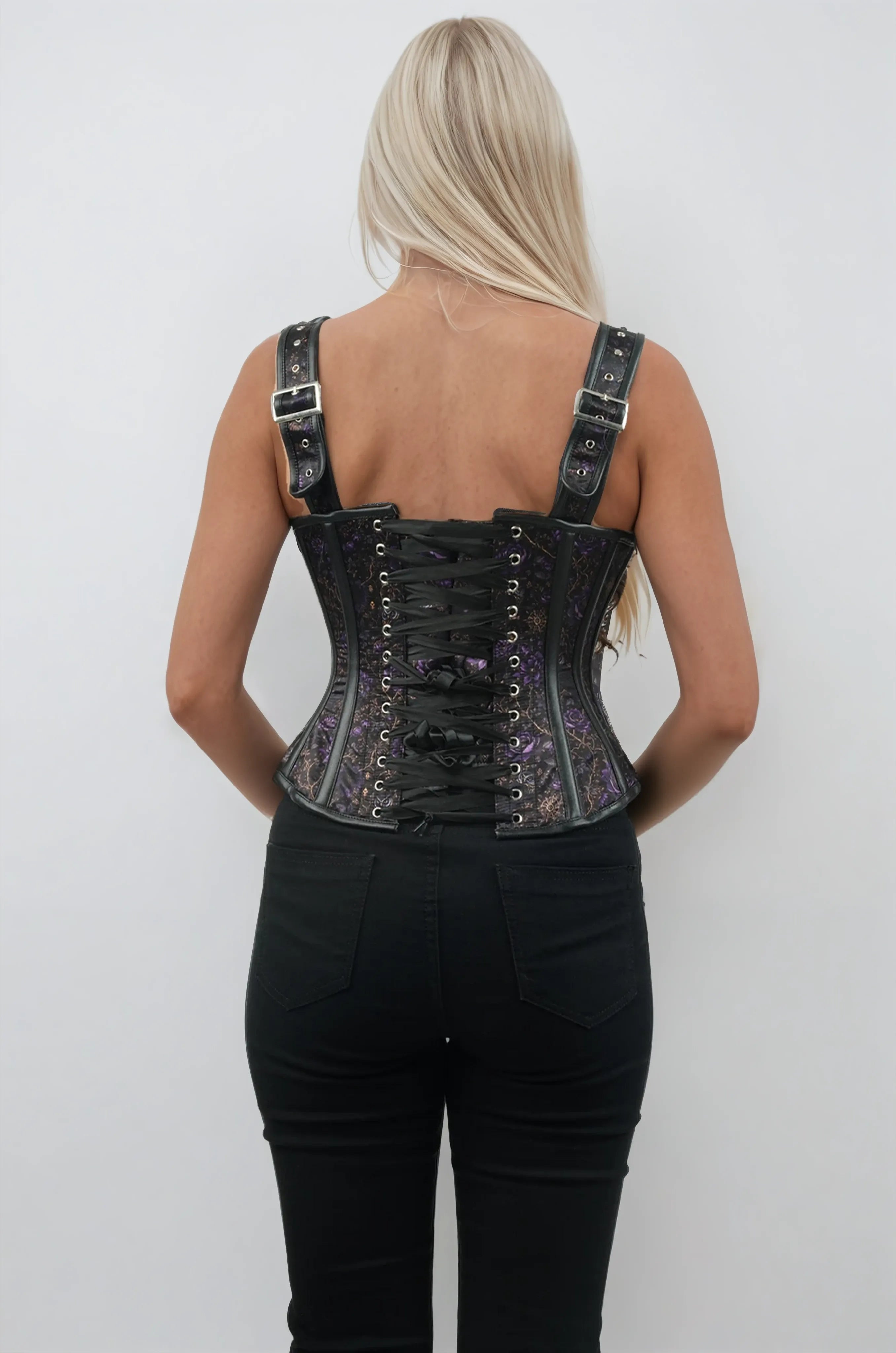 Kelsee Florals and Owl Gothic Enchantment Corset