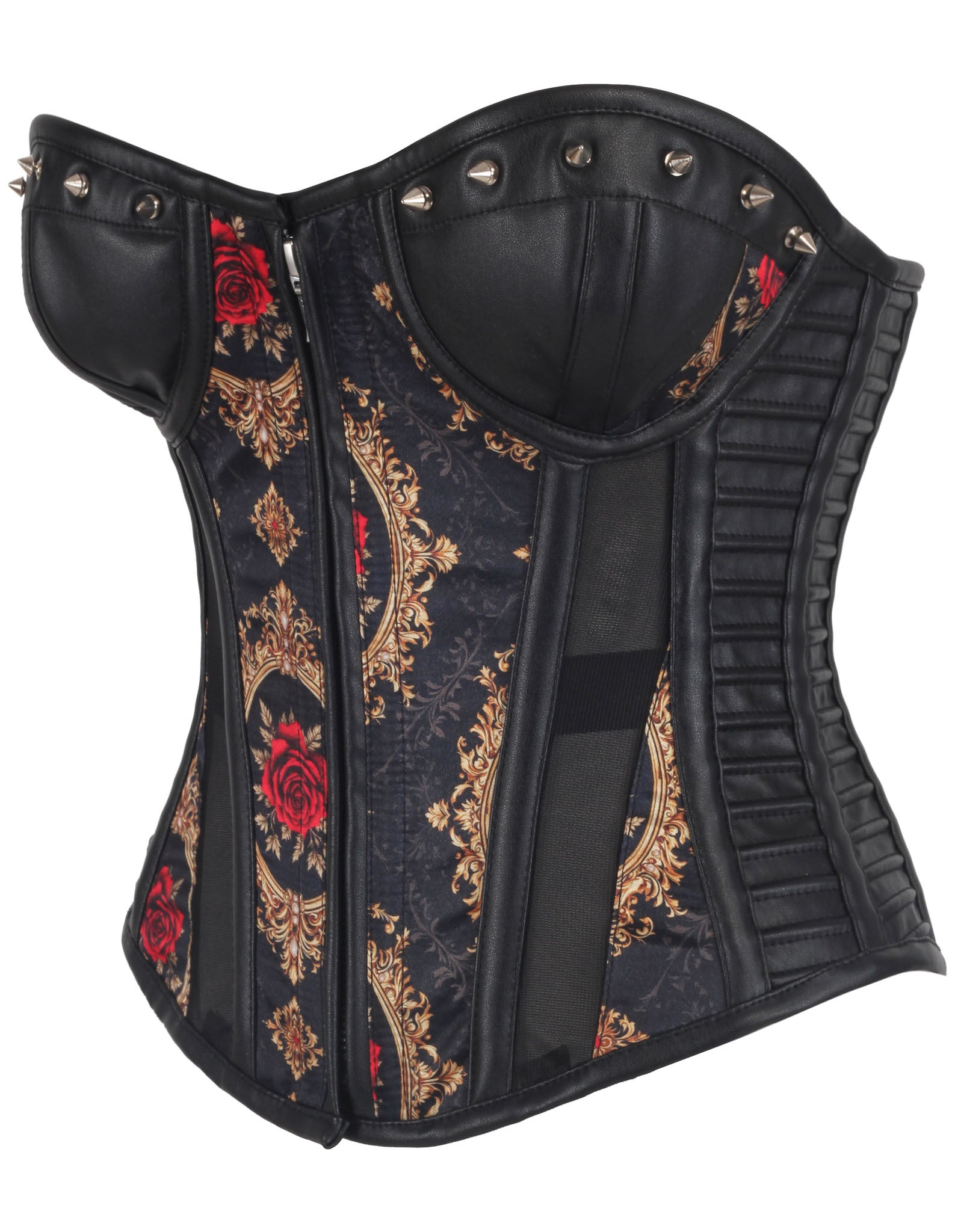 Geri Baroque Inspired Red Rose Corset