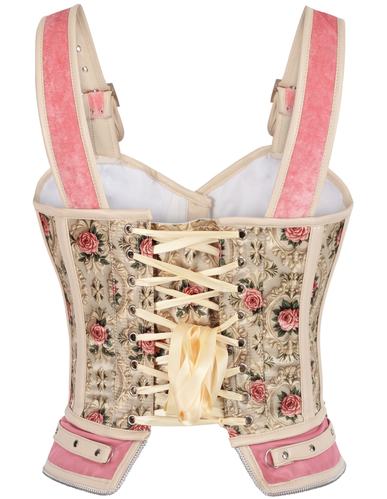 Nozomi Floral Satin Overbust Corset