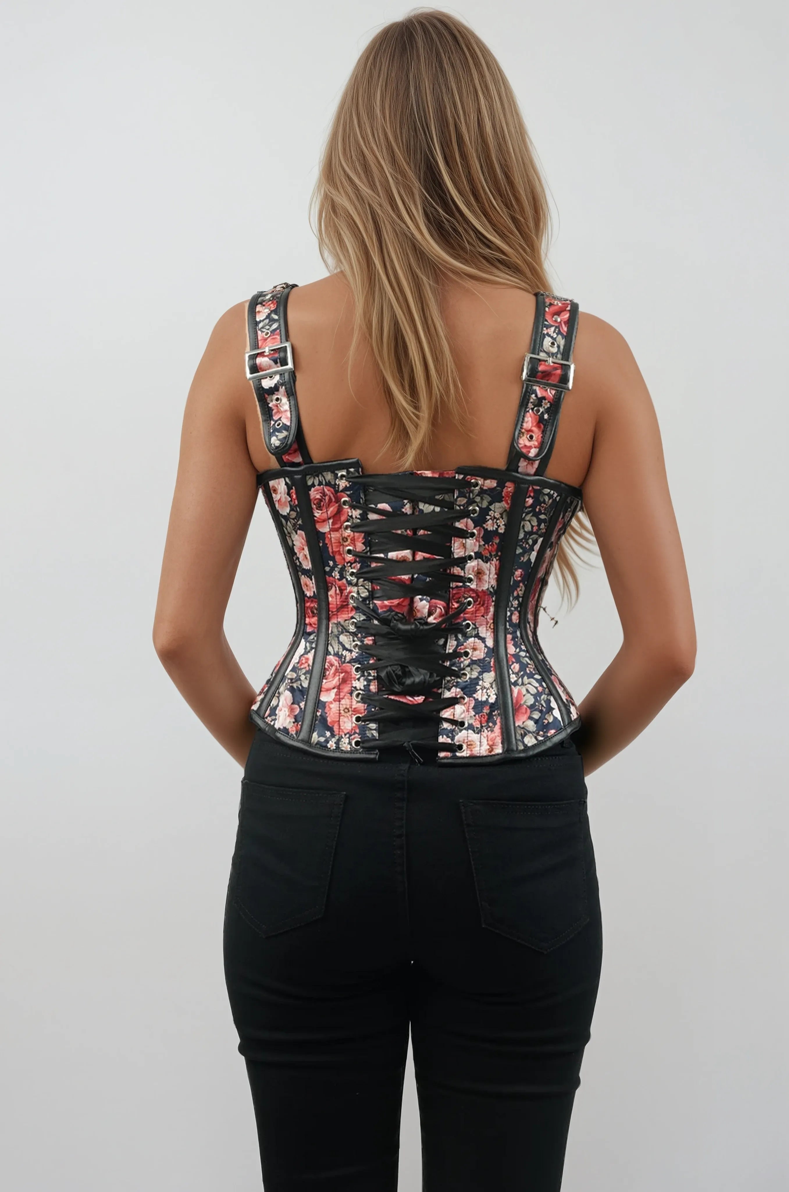 Arryn Vibrant Floral Overbust Corset
