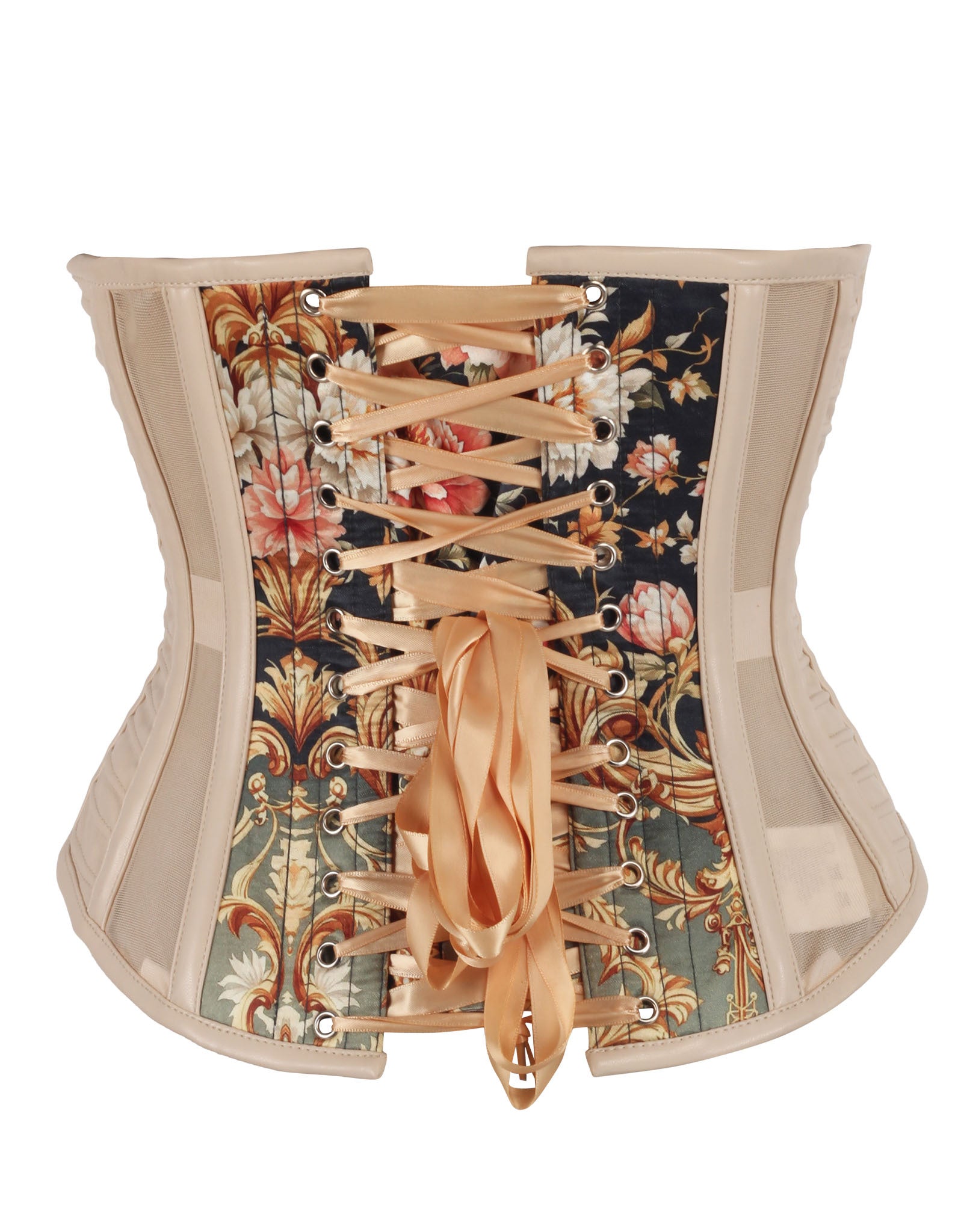 Winslie Baroque Inspired Print Overbust Corset