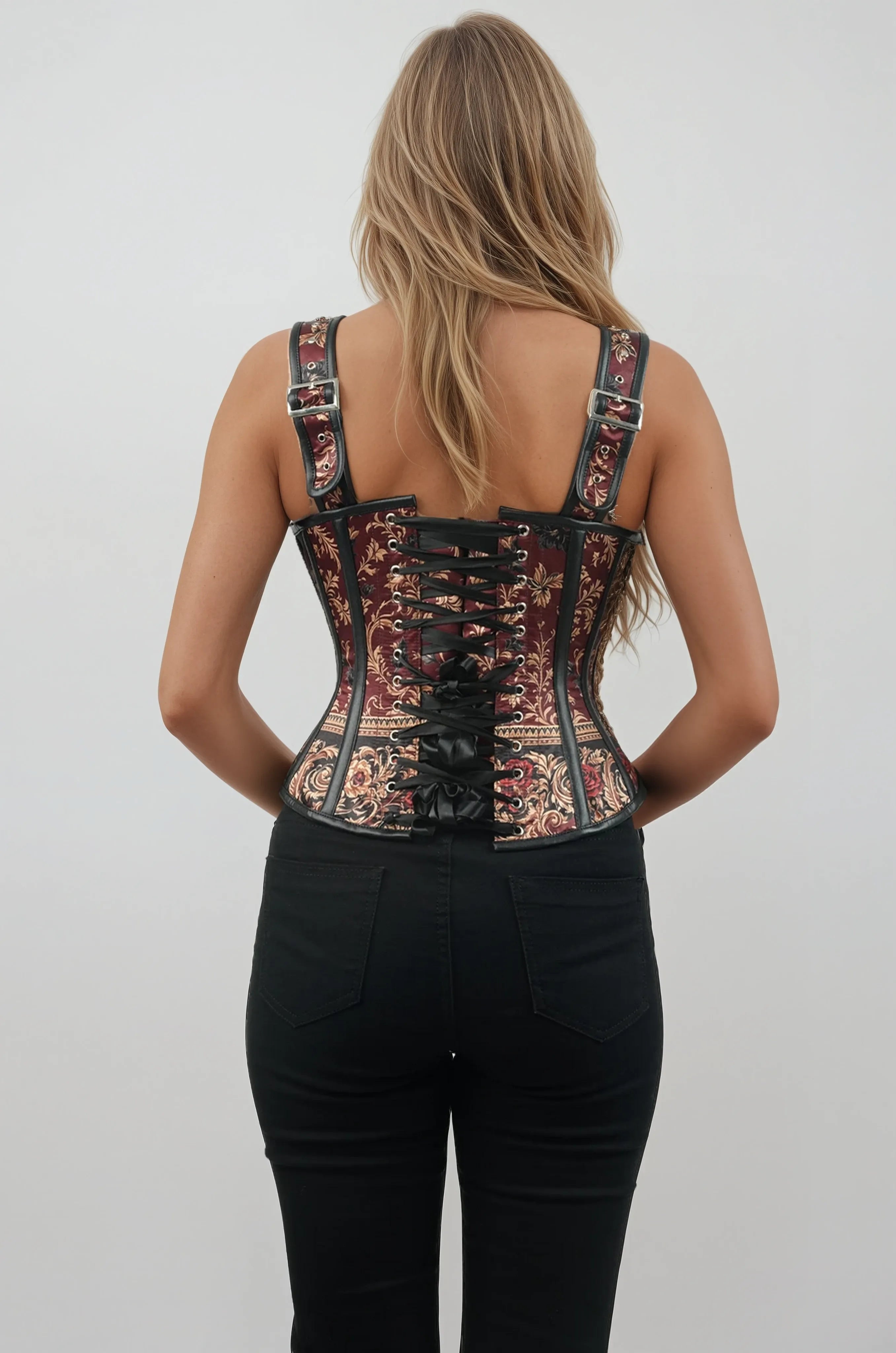 Dayle Baroque Inspired Crimson Corset