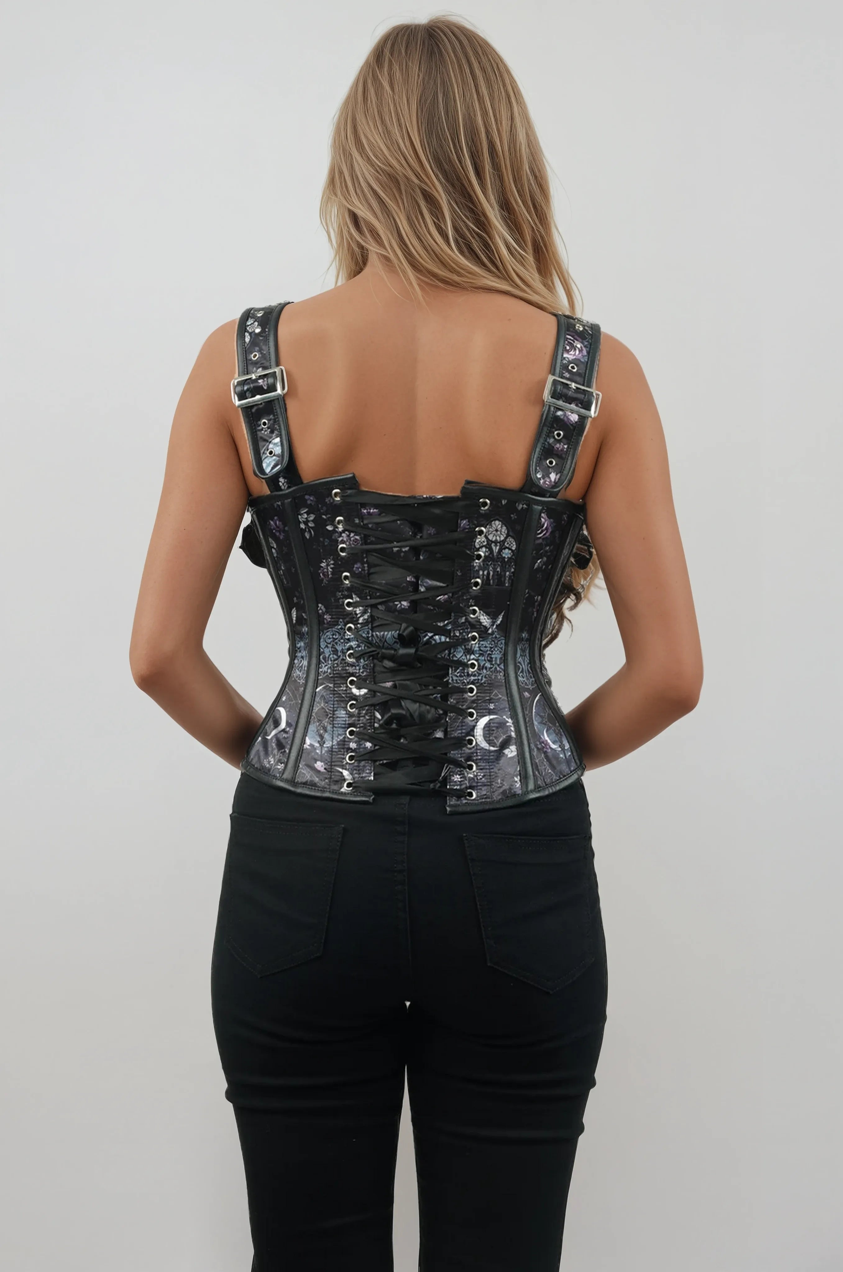 Breina Celestial and Gothic Floral Corset